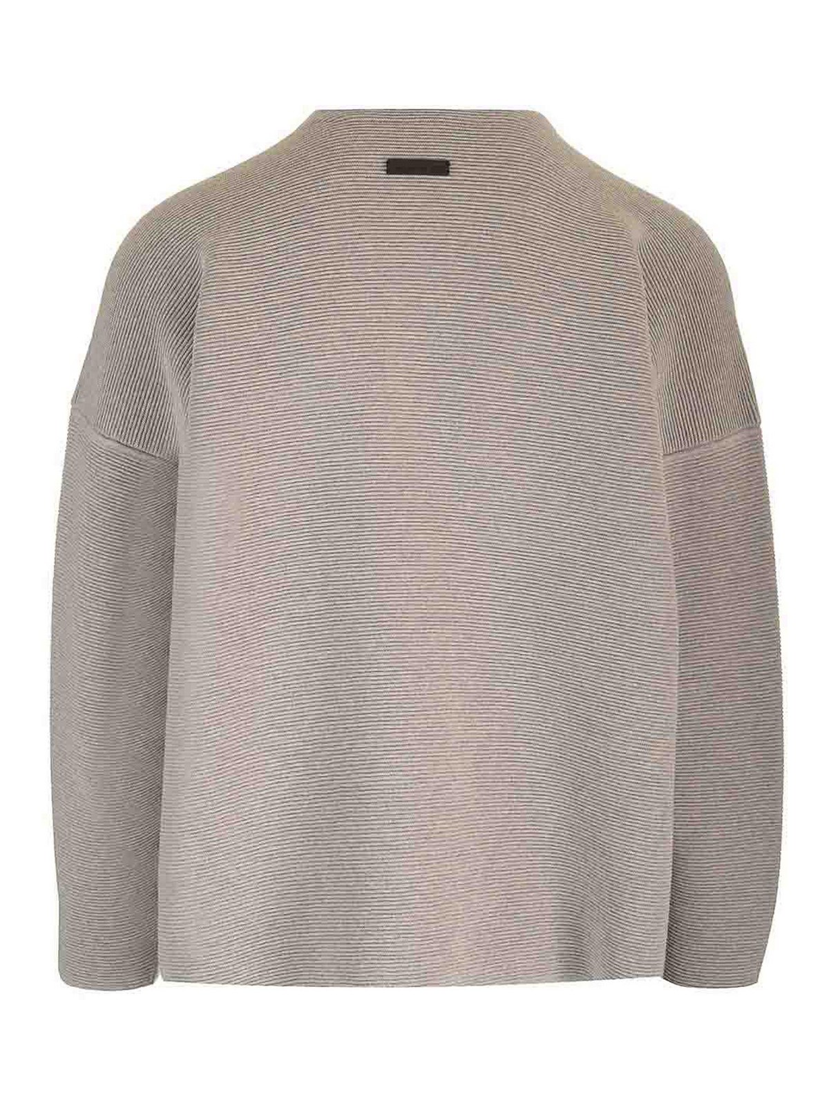 Fear Of God Ottoman Wool Ribbed Jumper In Gray