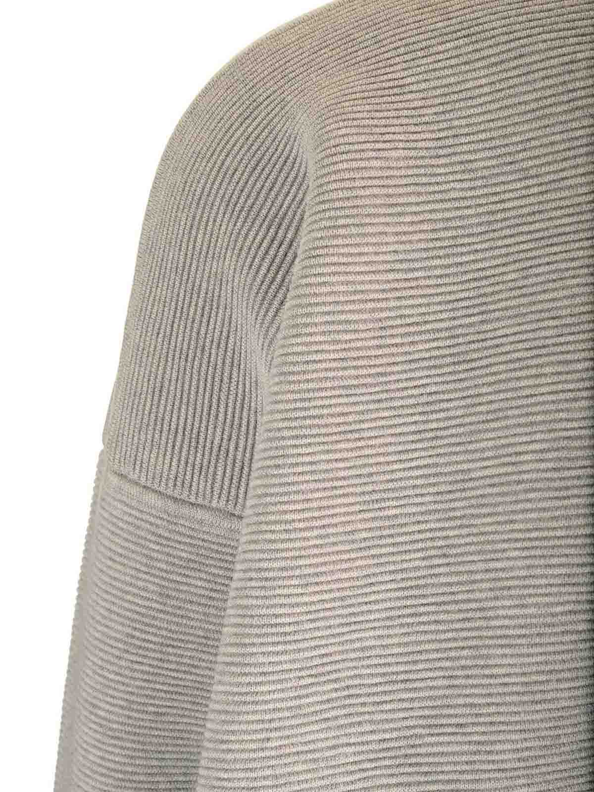 Fear Of God Ottoman Wool Ribbed Jumper In Gray