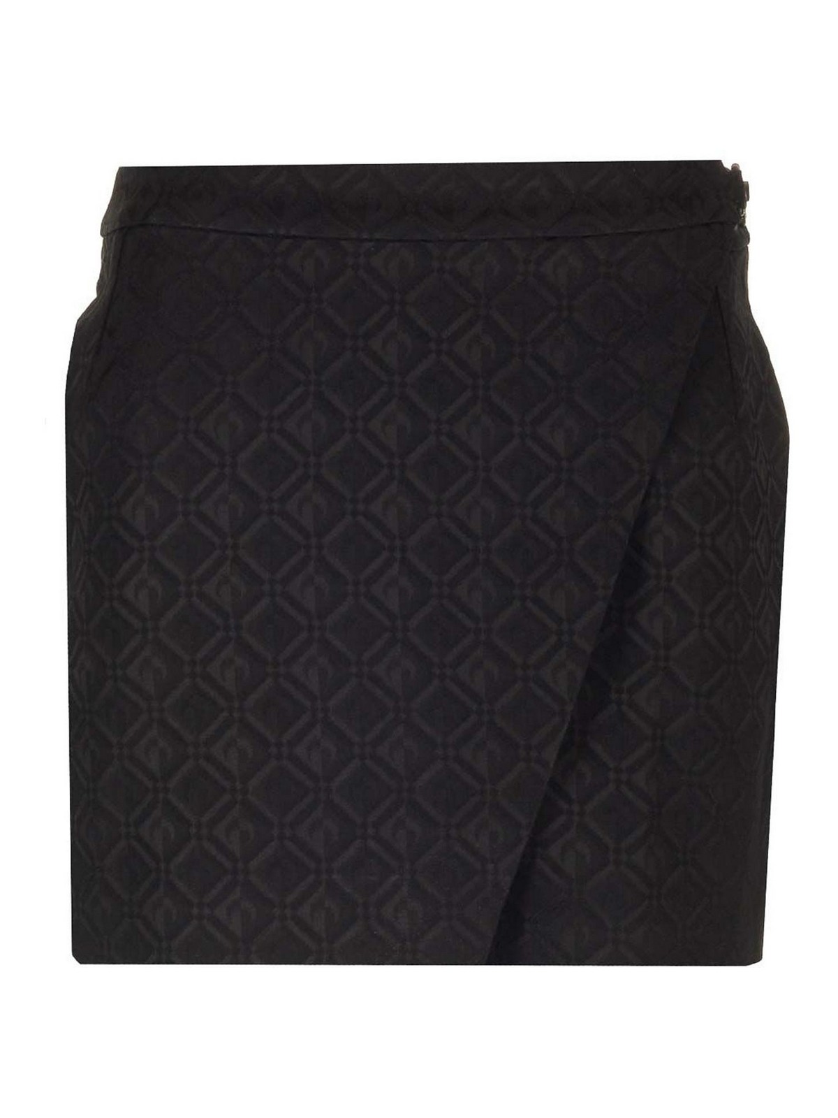 Marine Serre Moon Diamant Mini Skirt In Black