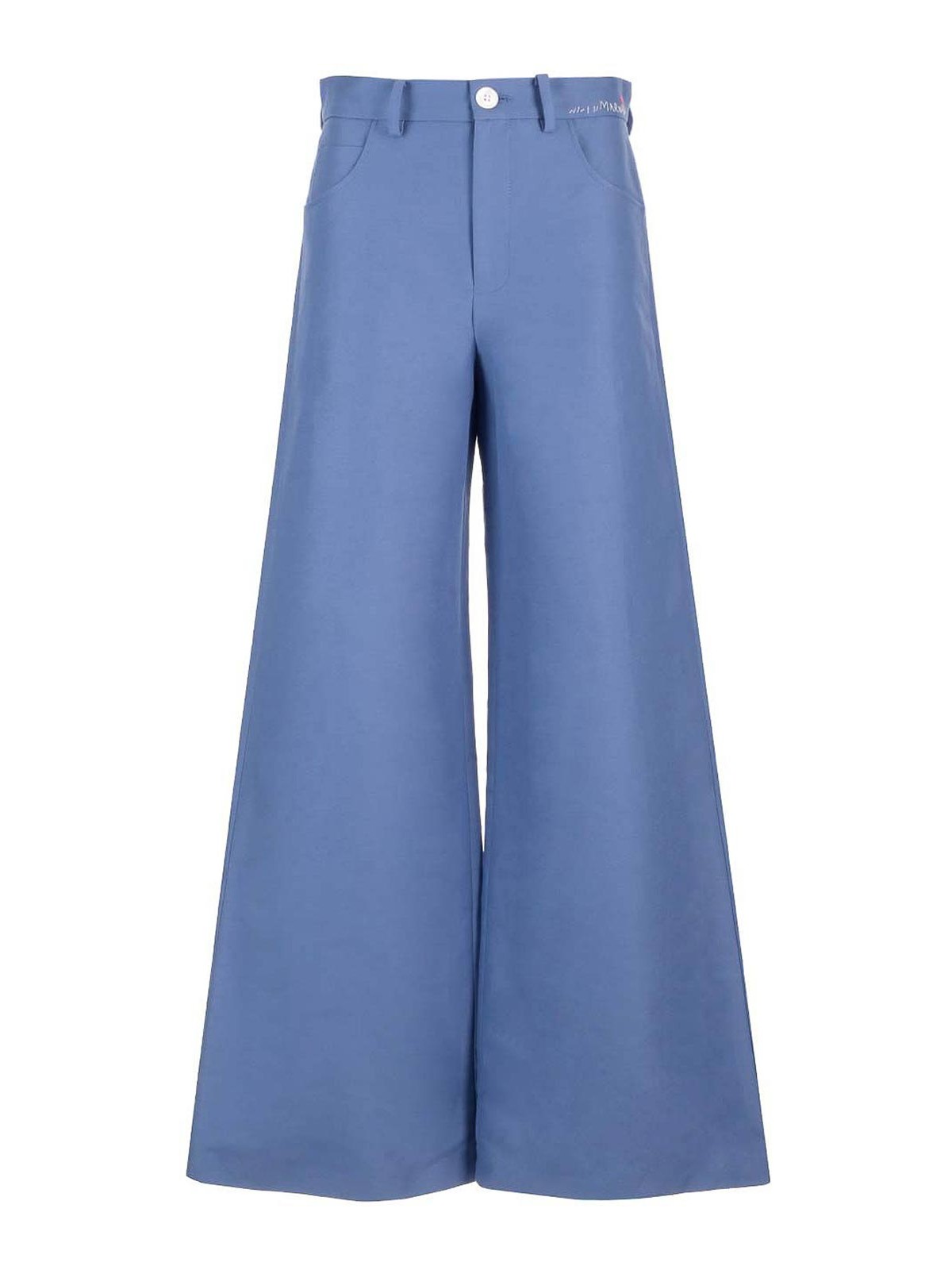 Marni Wide-leg Trousers In Blue