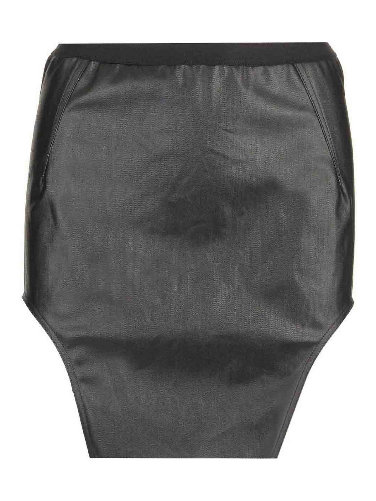 Rick Owens Diana Miniskirt Skirts Black In Black