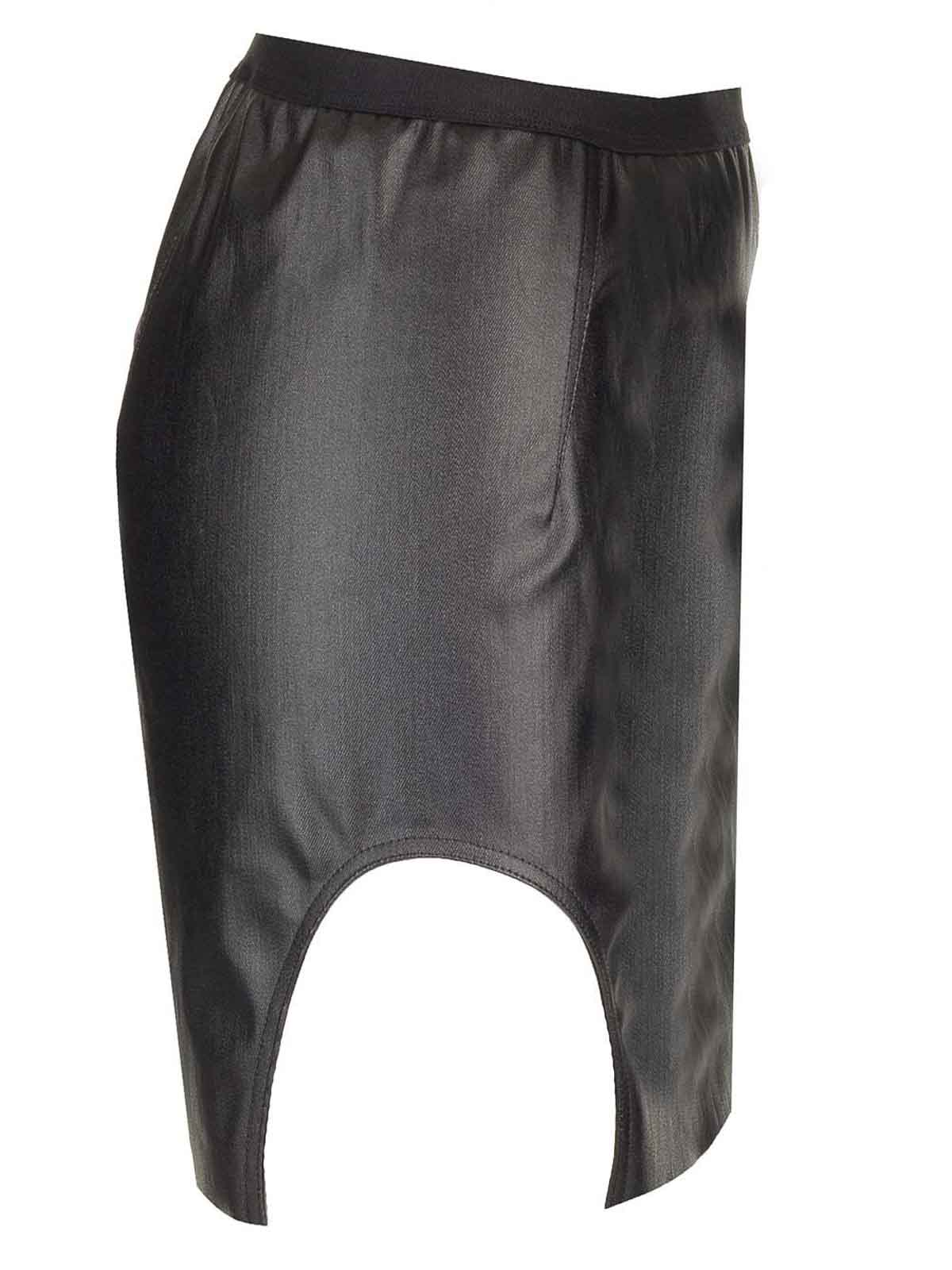 Rick Owens Diana Miniskirt Skirts Black In Black
