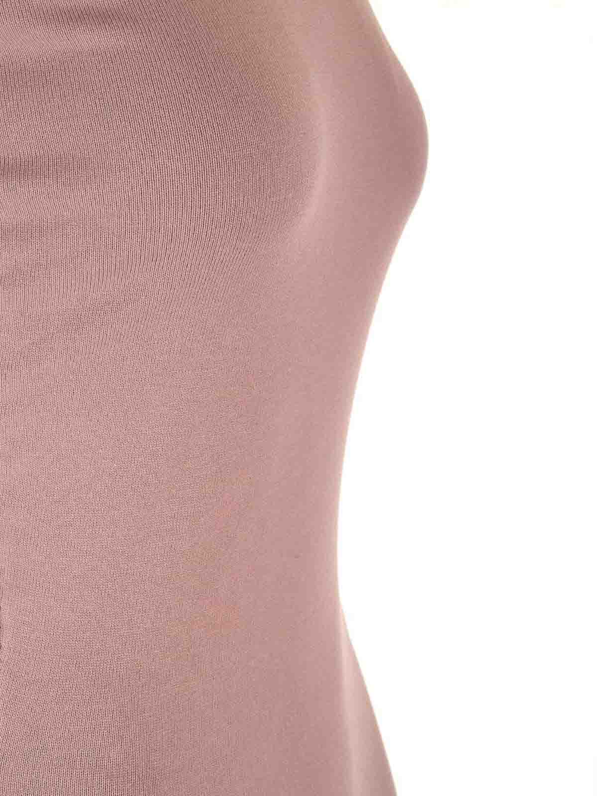 Rick Owens Asymmetric Midi Dress In Pink