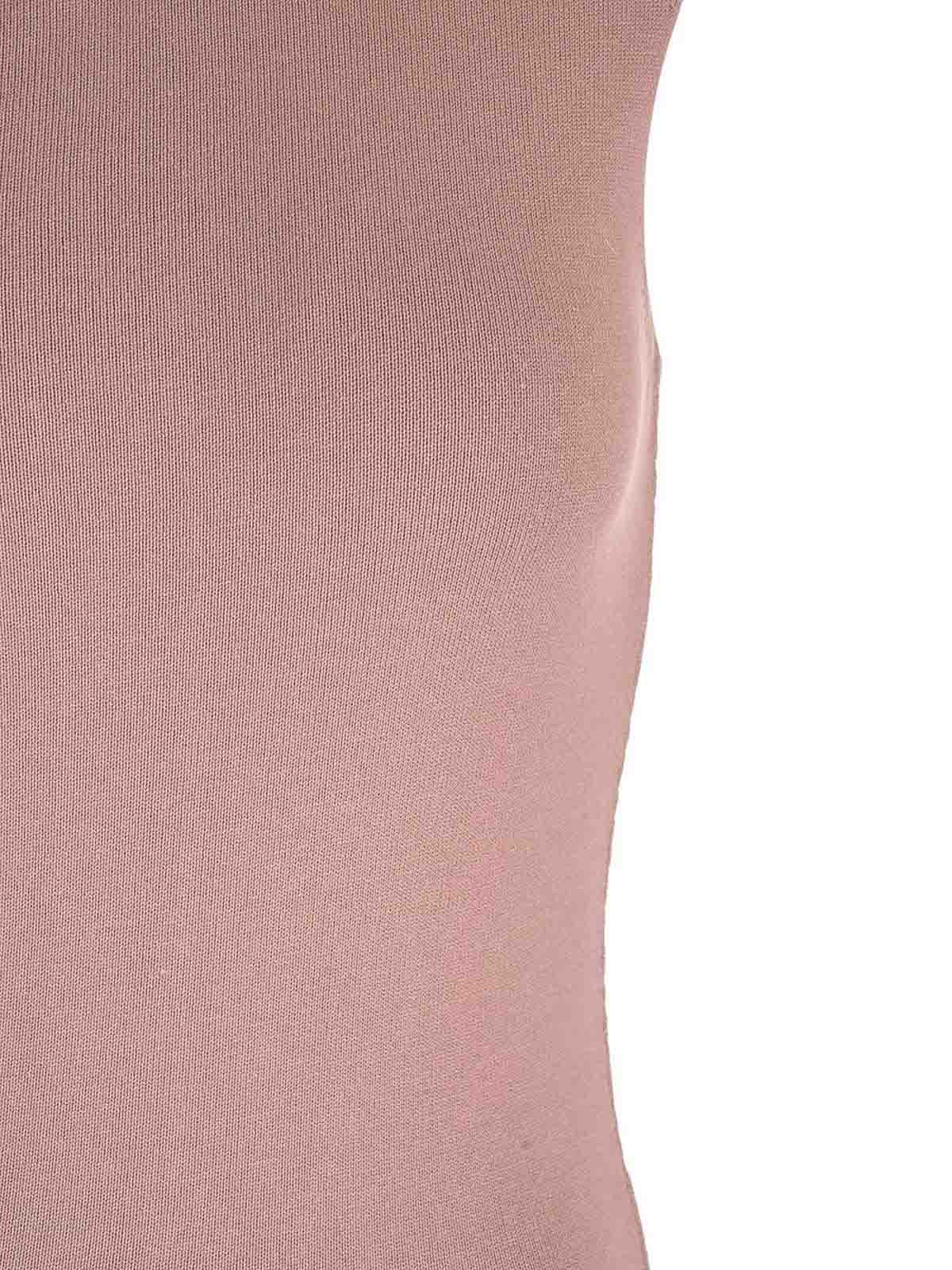 Rick Owens Asymmetric Midi Dress In Pink