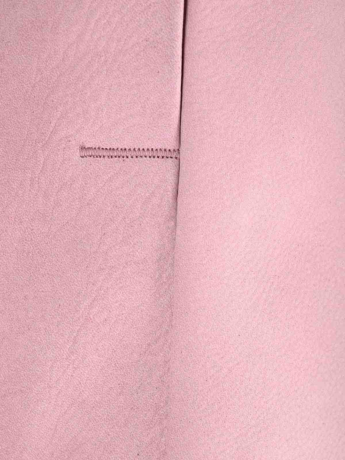 Rick Owens Alice Strobe Leather Jacket In Pink