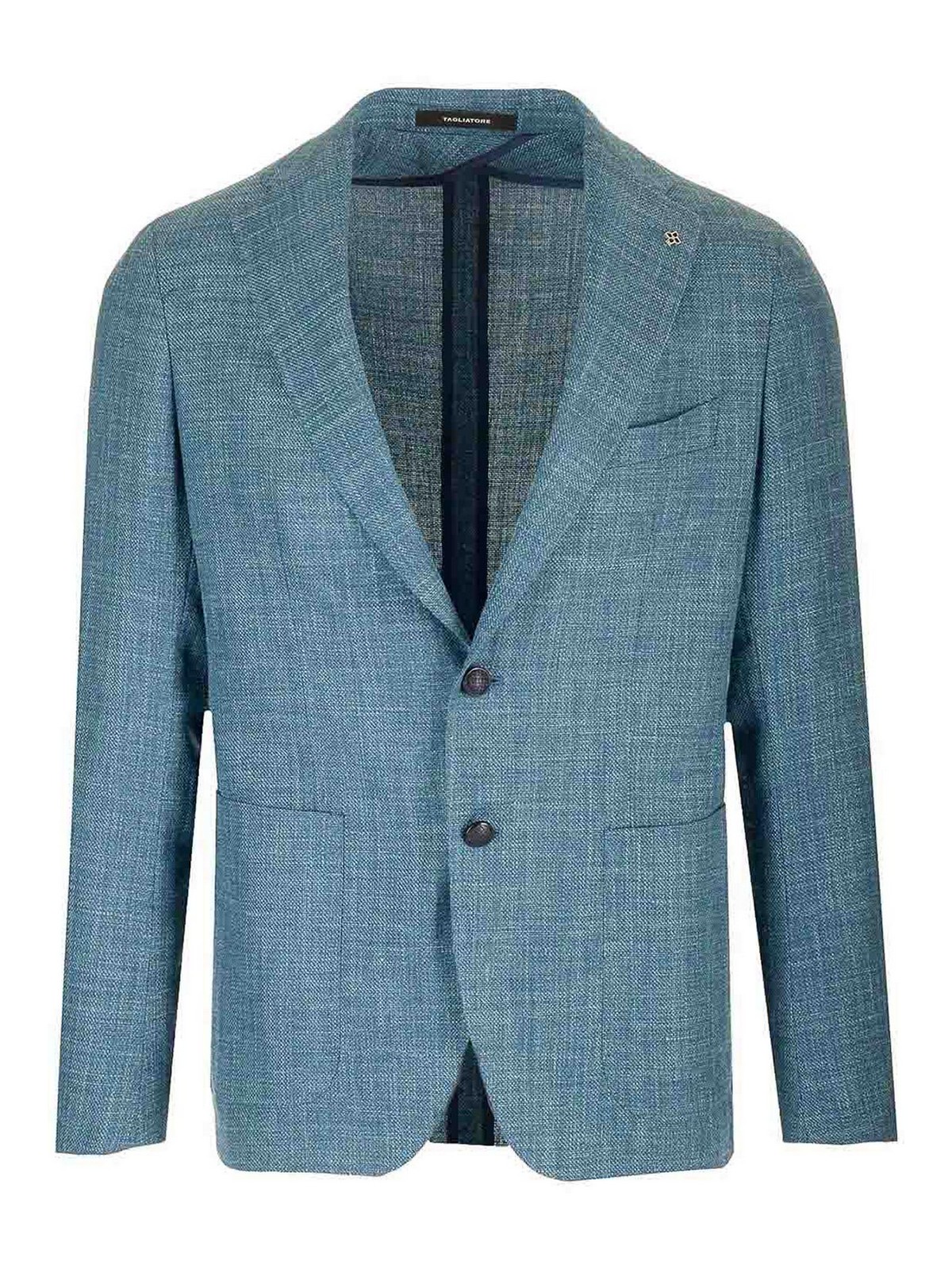 Tagliatore Single-breasted Suit Jacket In Gray