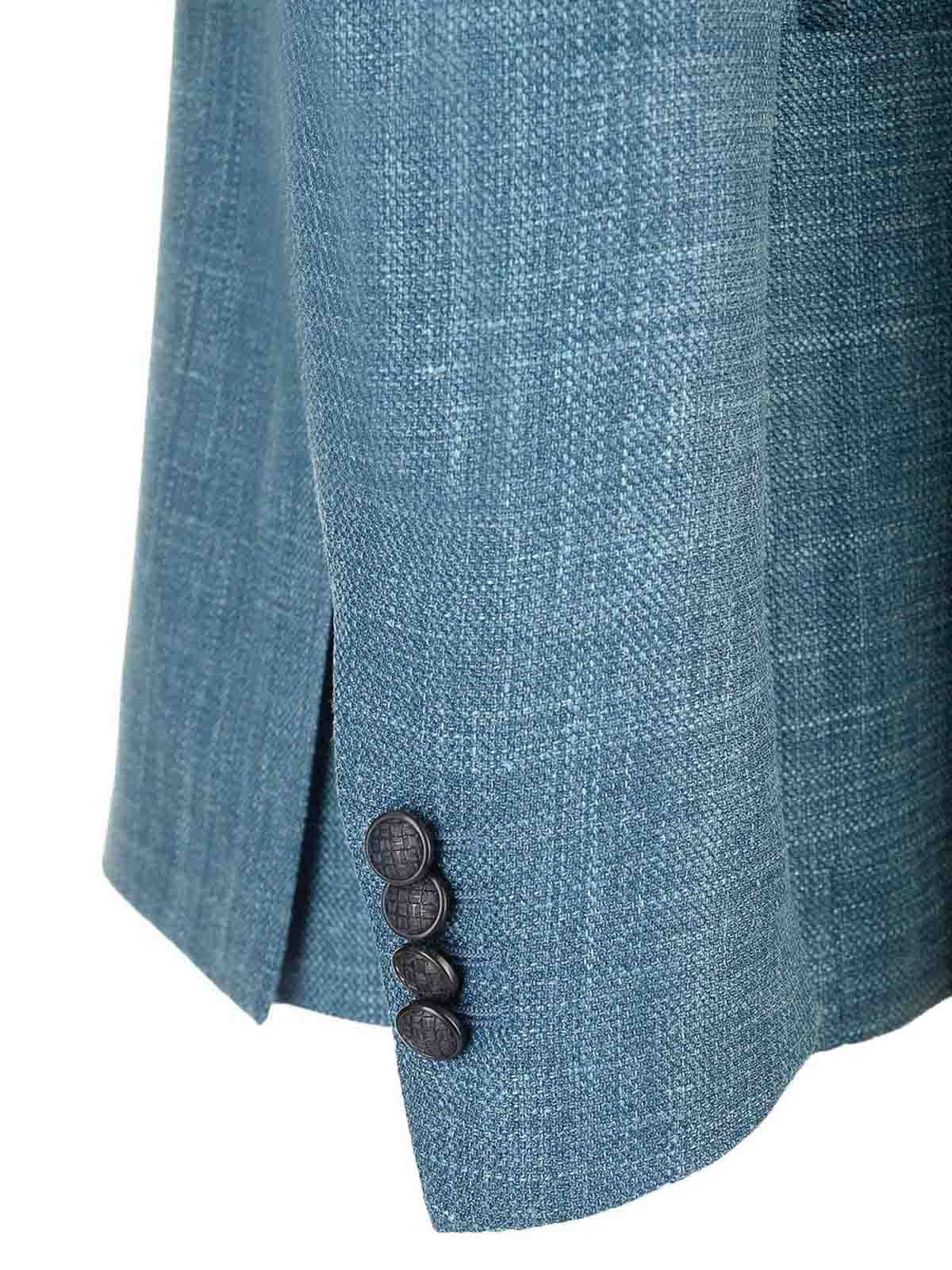 Tagliatore Single-breasted Suit Jacket In Gray