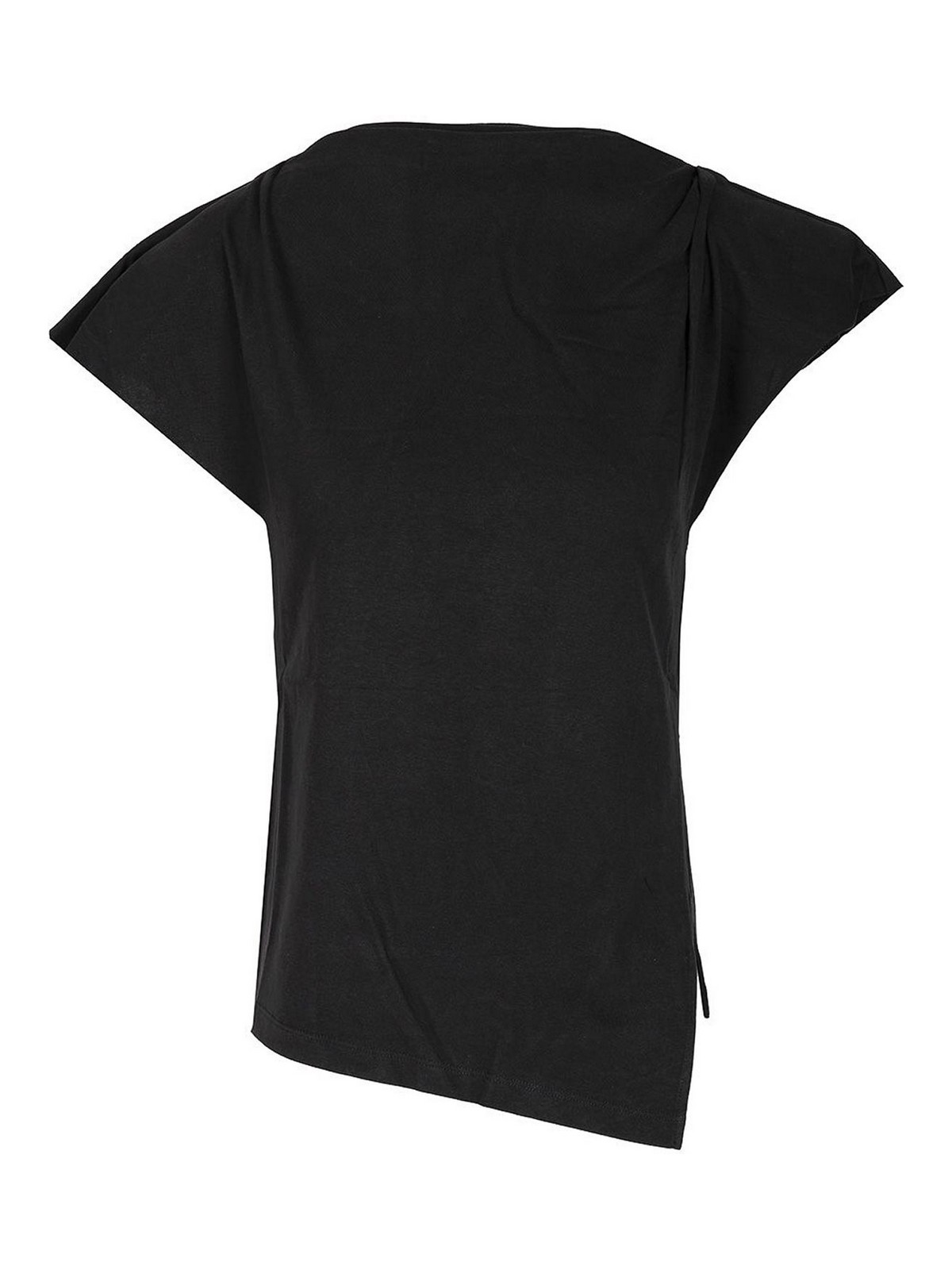 Isabel Marant Sebani Asymmetrical T-shirt In Black
