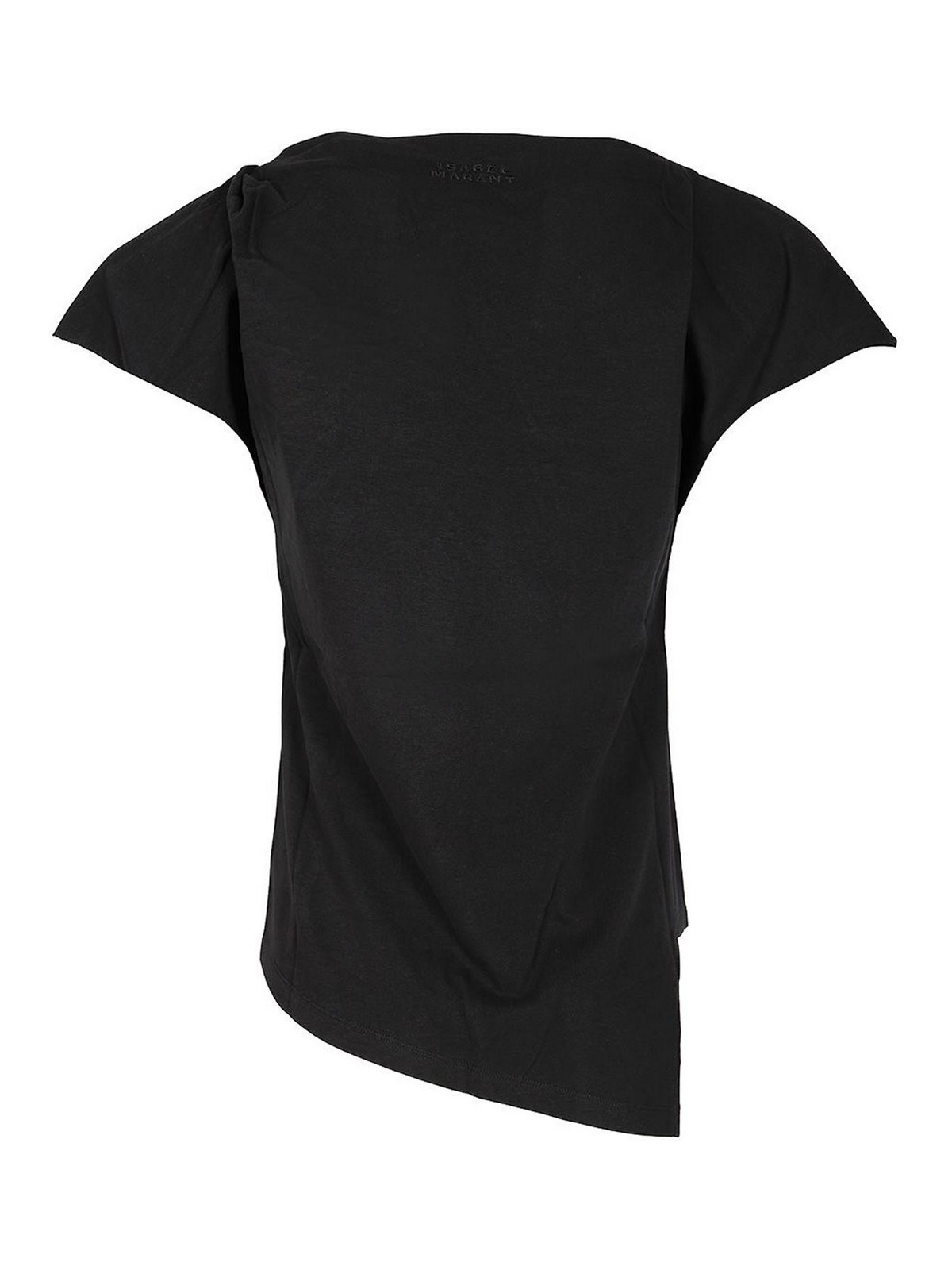Isabel Marant Sebani Asymmetrical T-shirt In Black