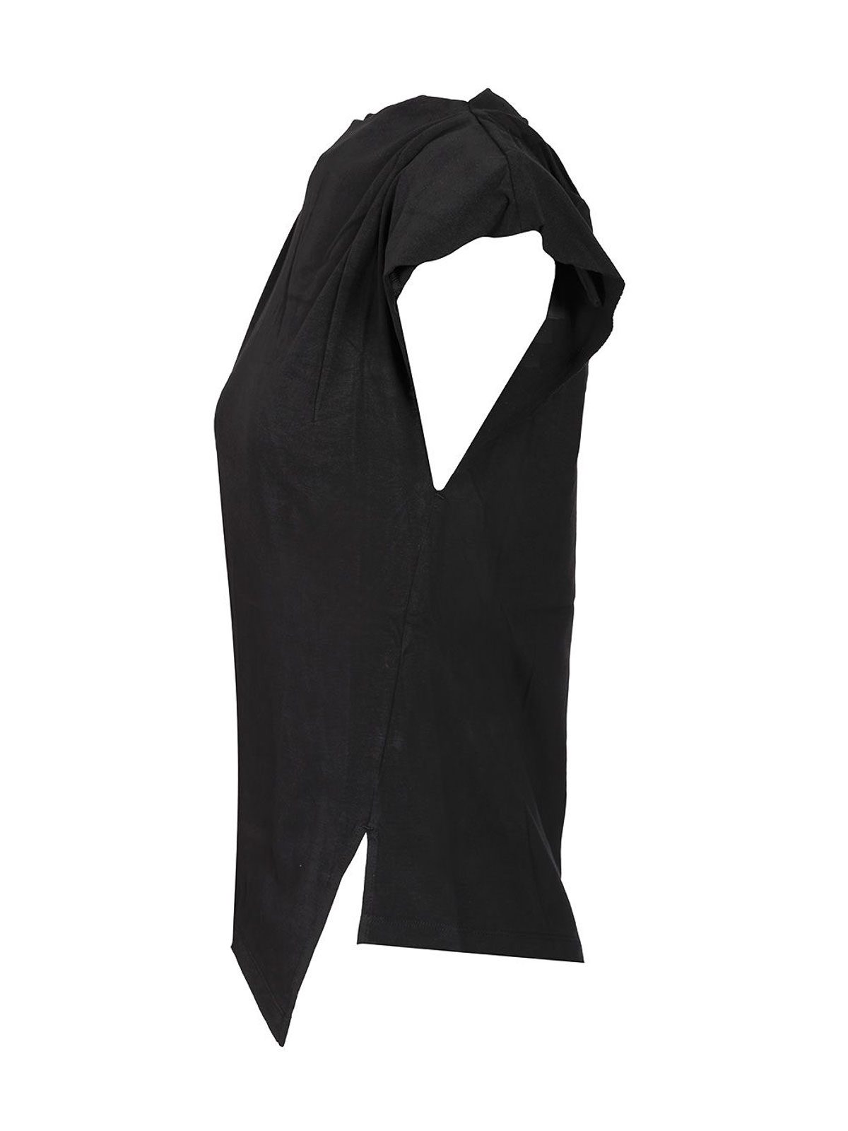 Isabel Marant Sebani Asymmetrical T-shirt In Black