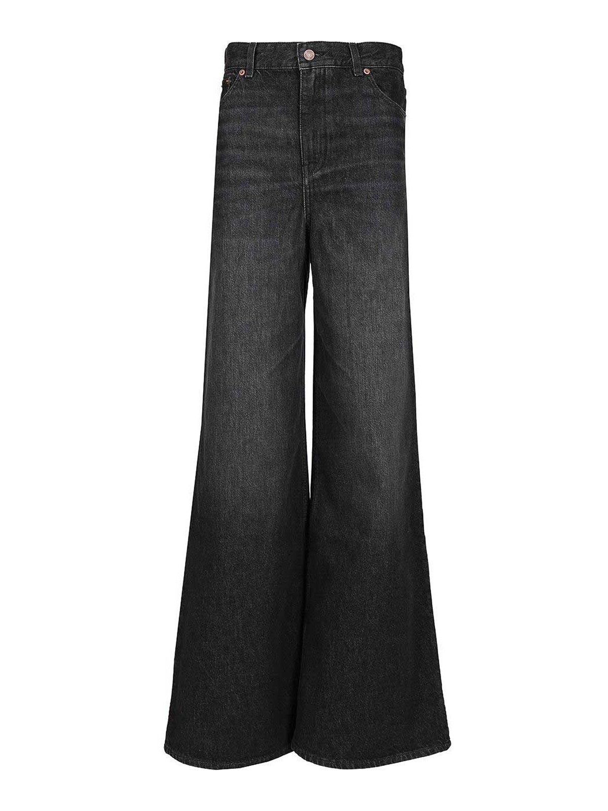 Chloé Wide Leg Jeans In Black