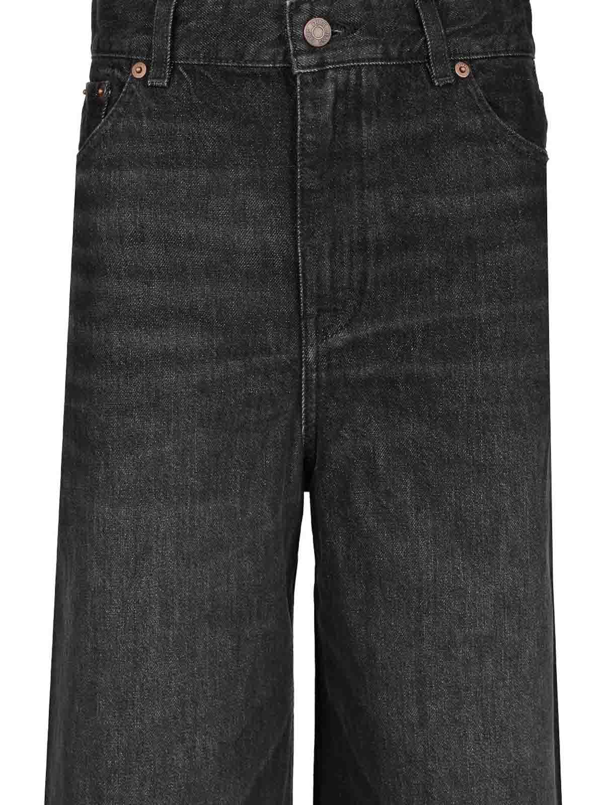 Chloé Wide Leg Jeans In Black