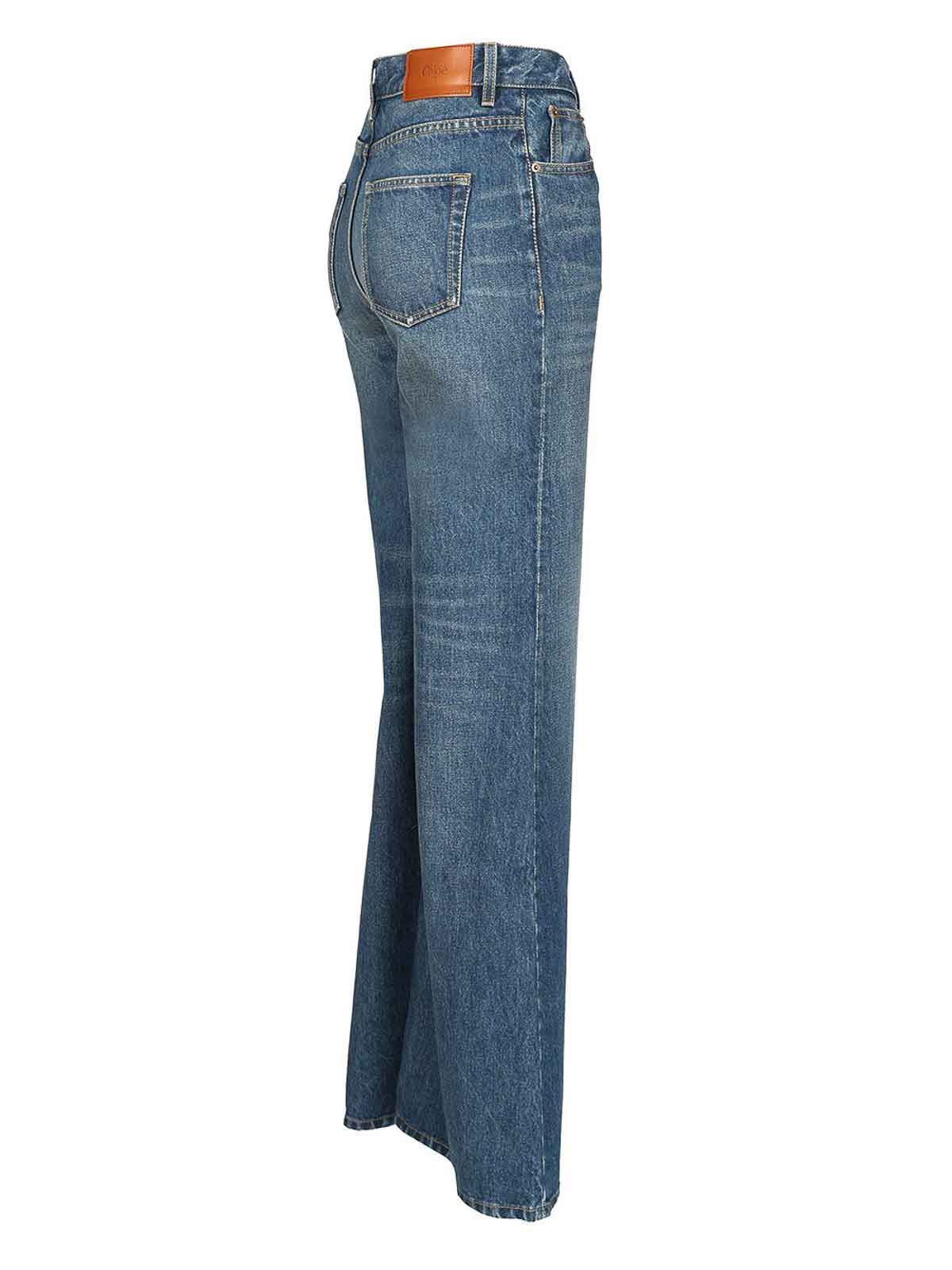 Chloé Flared Jeans In Blue