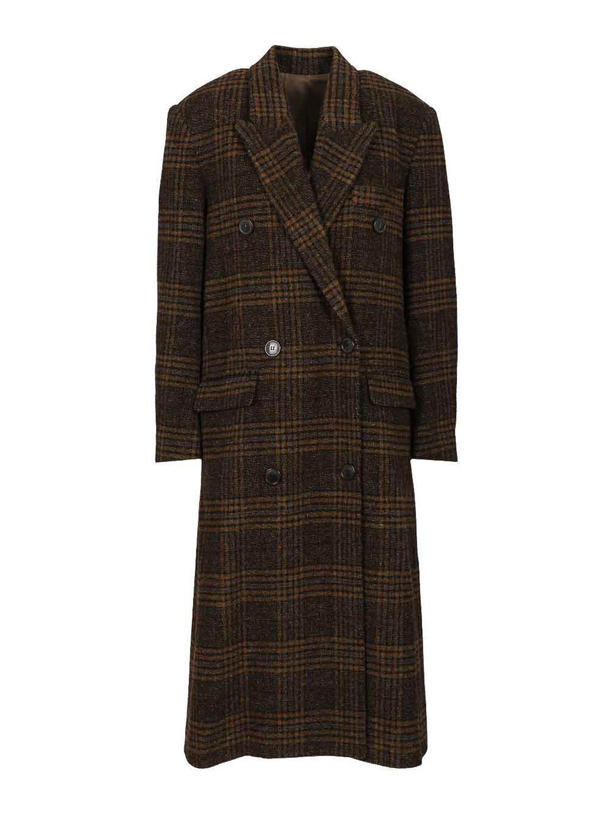 Isabel Marant Étoile Long Coat In Green