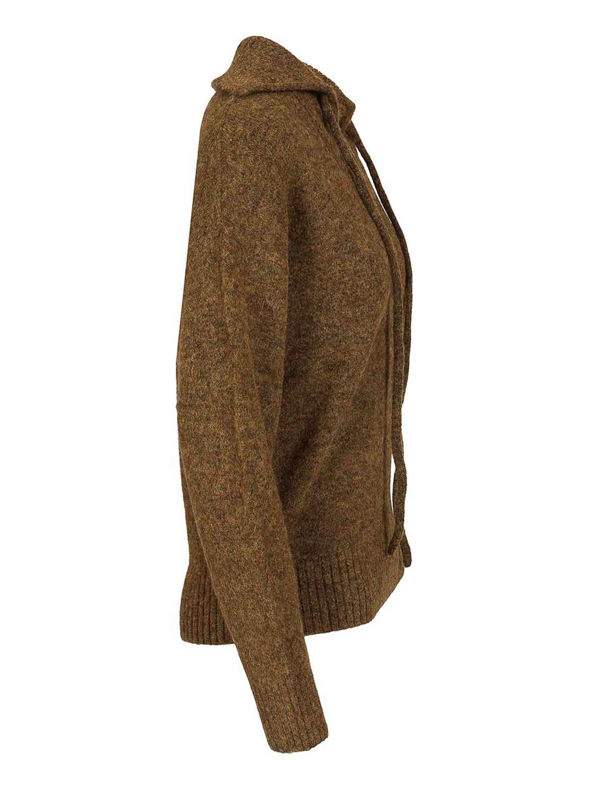Isabel Marant Étoile Lace-up Sweater In Brown