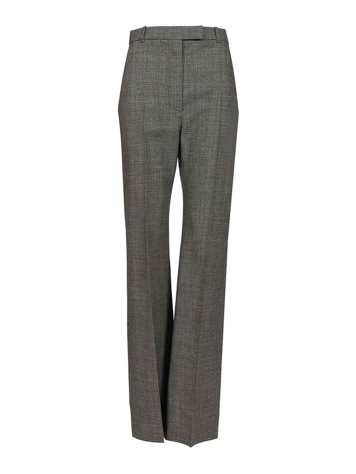 Alexander Mcqueen Uniform-style Trousers In Gray