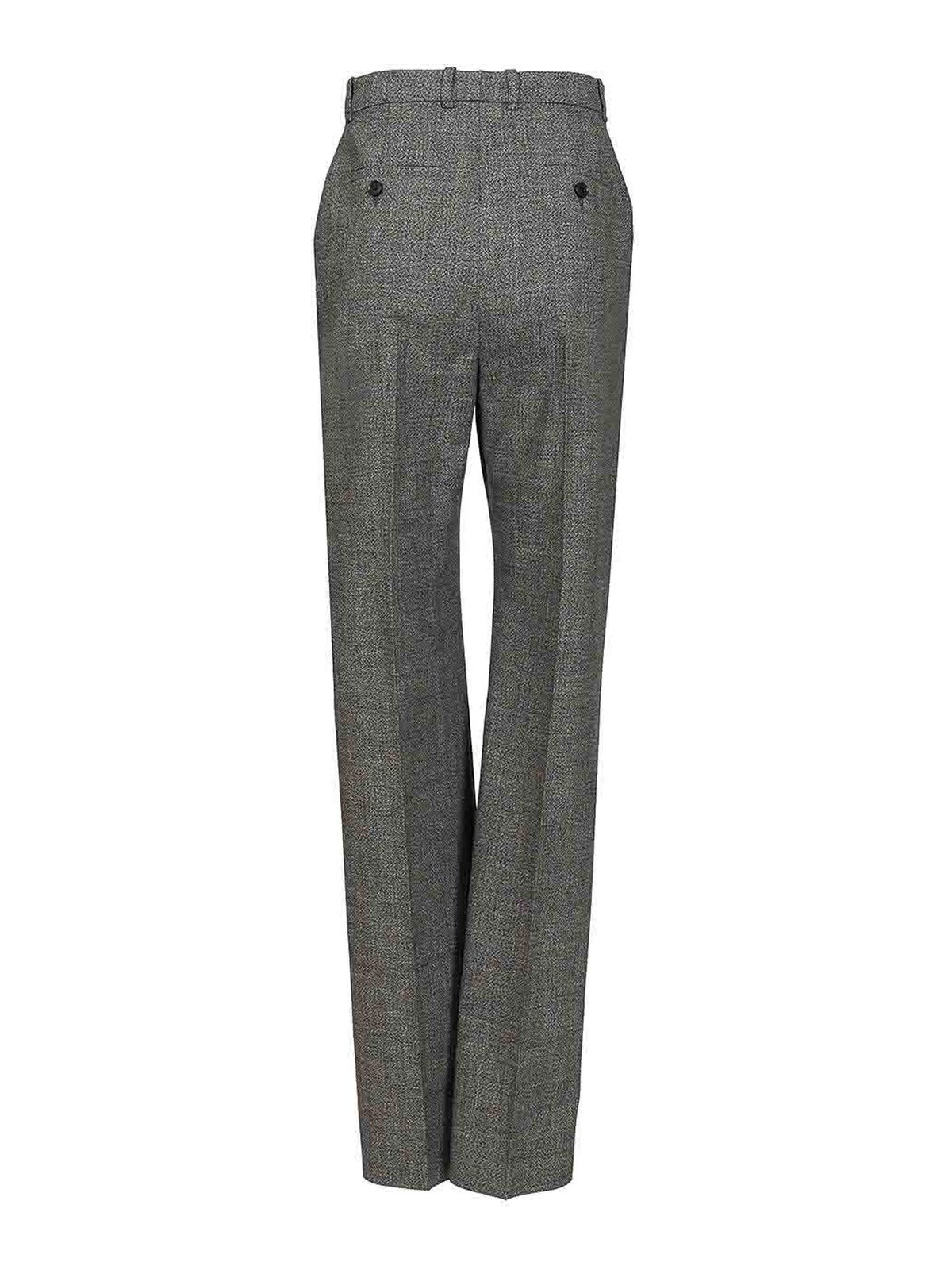 Alexander Mcqueen Uniform-style Trousers In Gray