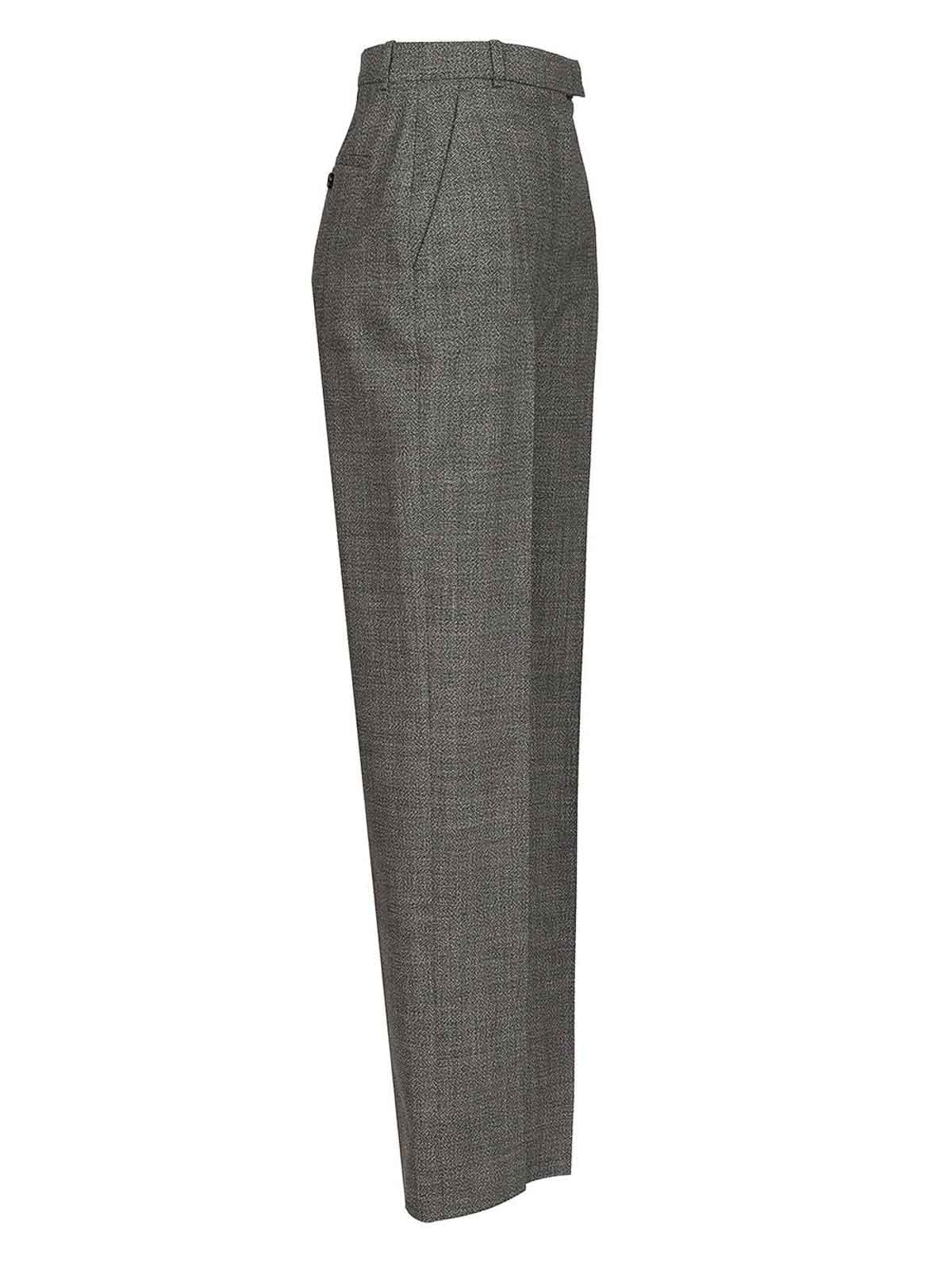 Alexander Mcqueen Uniform-style Trousers In Gray