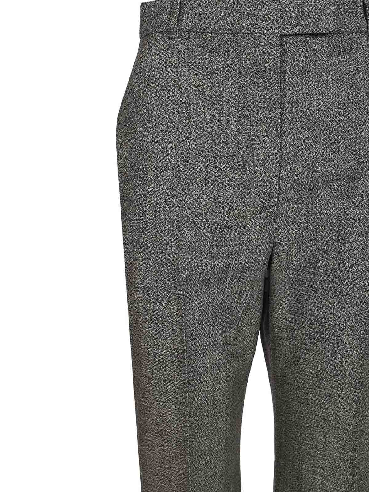 Alexander Mcqueen Uniform-style Trousers In Gray