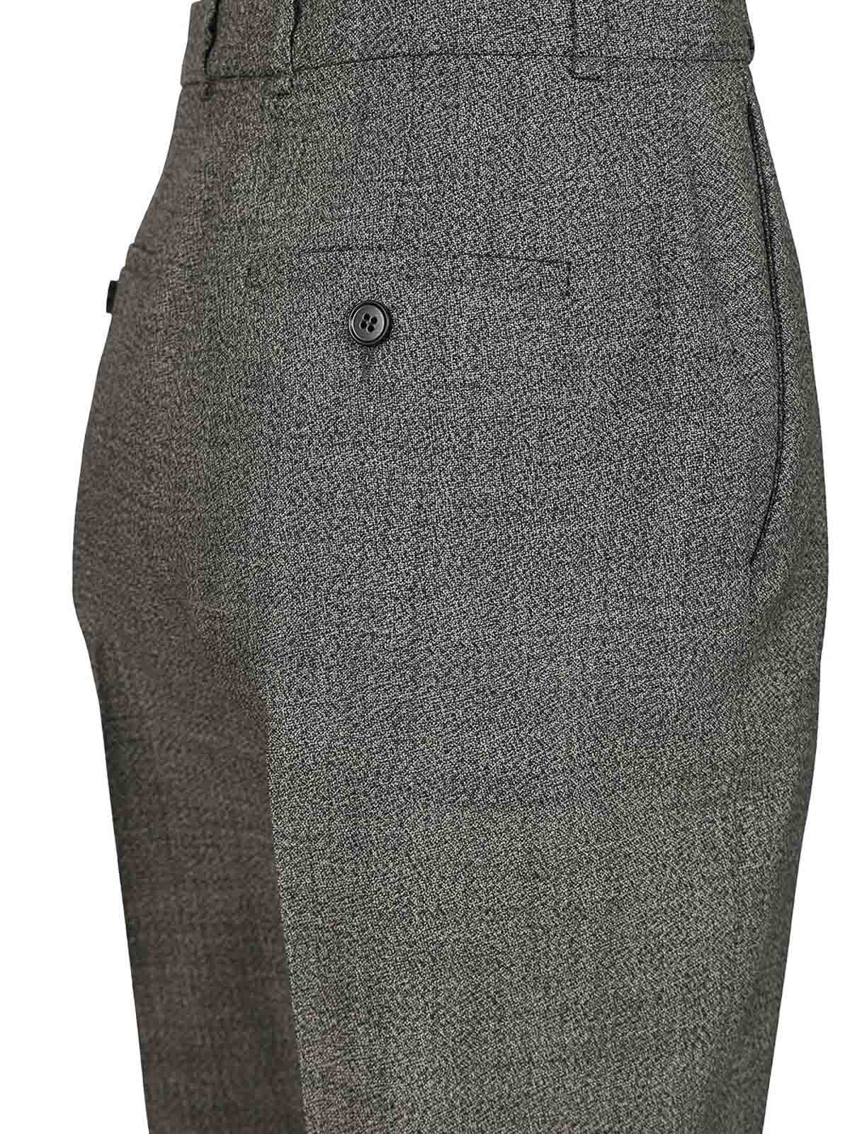 Alexander Mcqueen Uniform-style Trousers In Gray