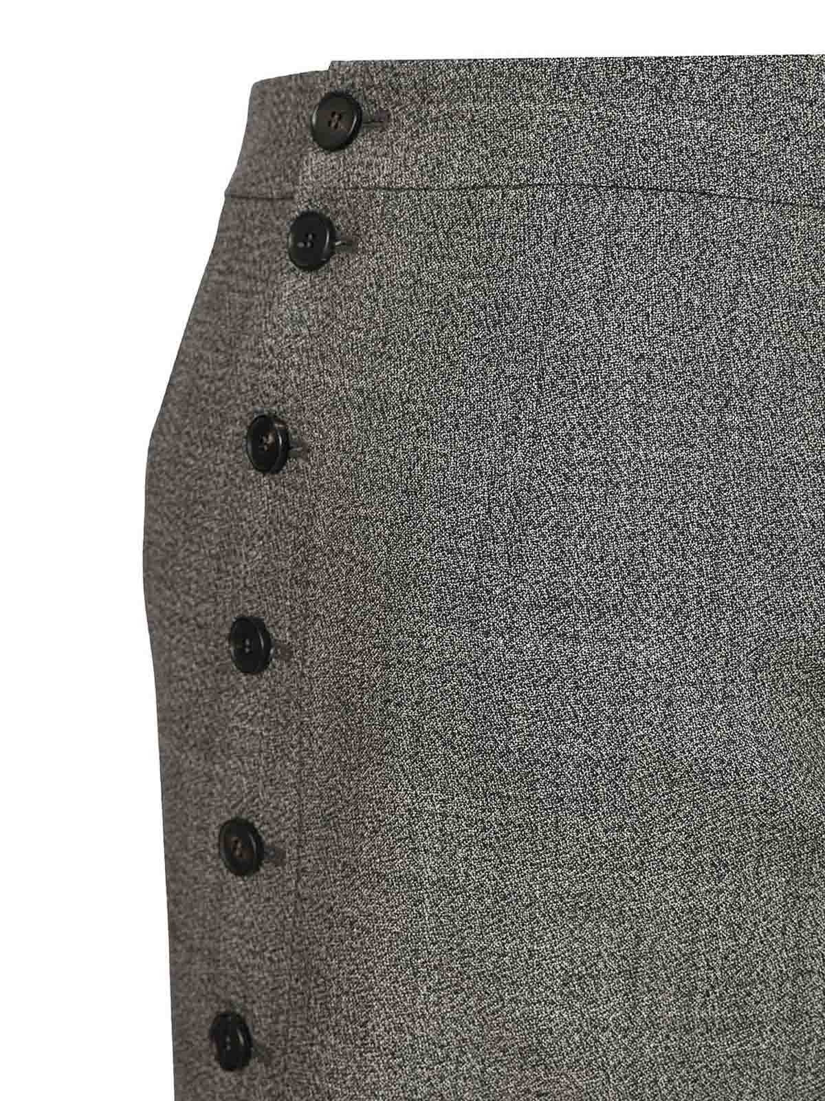 Alexander Mcqueen Uniform Style Skirt - Grey | 839513QJAFD1121