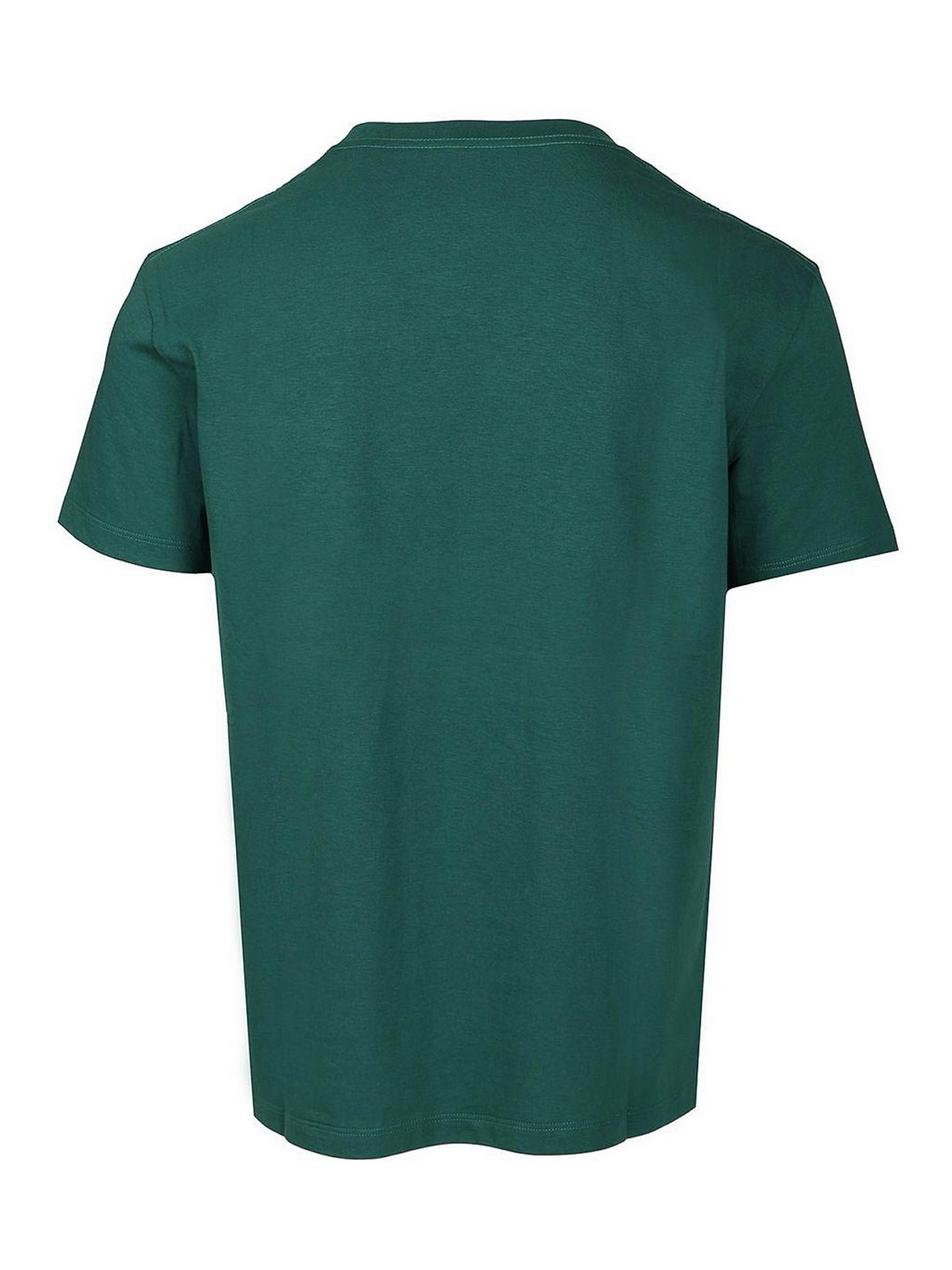 Valentino T-shirt With Signature Vlogo In Green