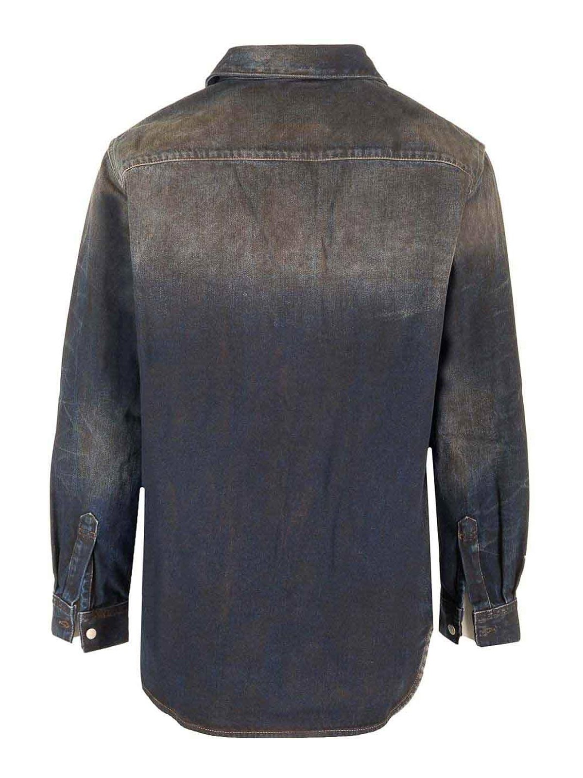 Acne Studios Karto Darkside Denim Shirt In Blue