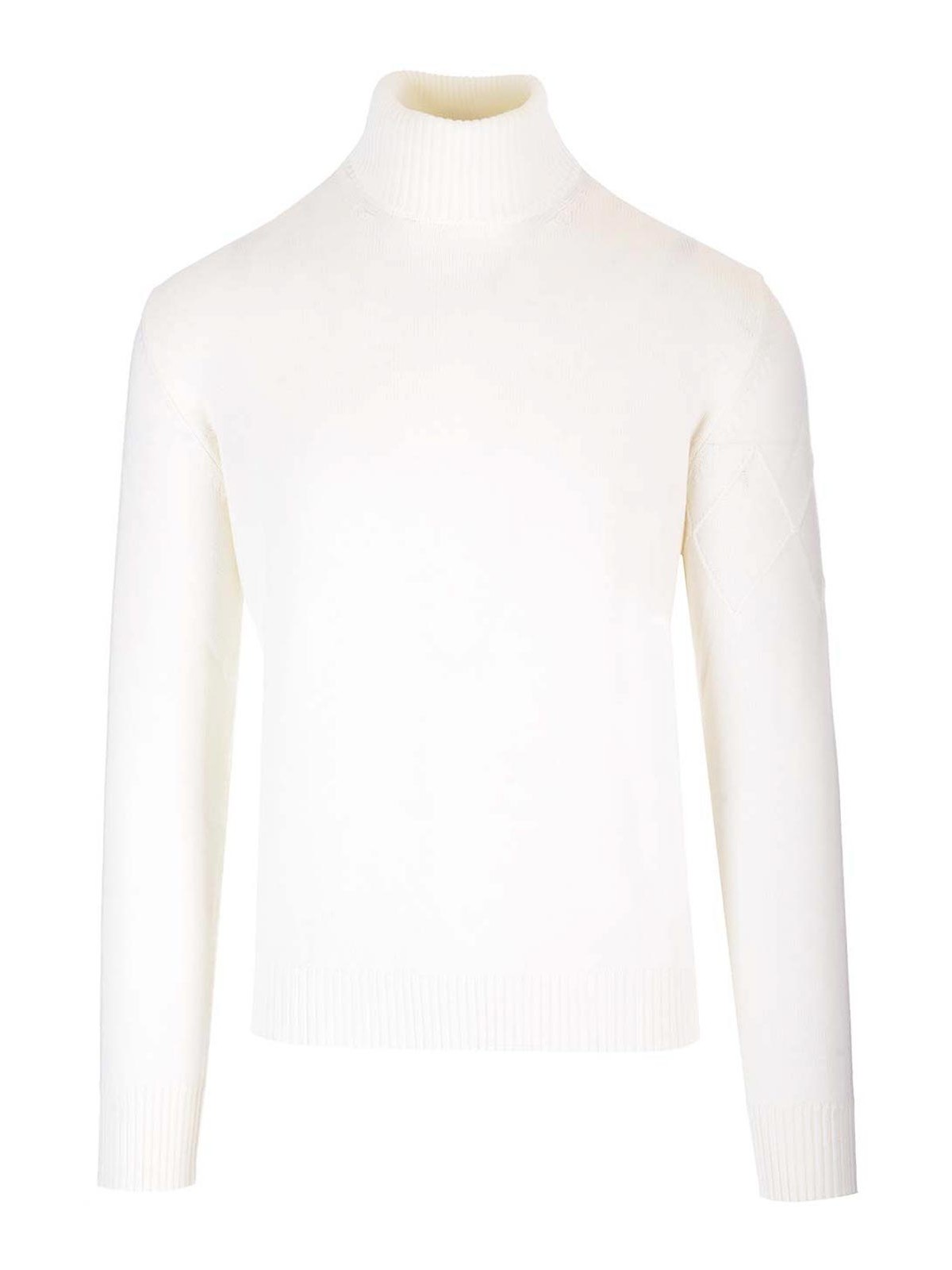 Ballantyne Turtleneck Sweater Knitwear White In White