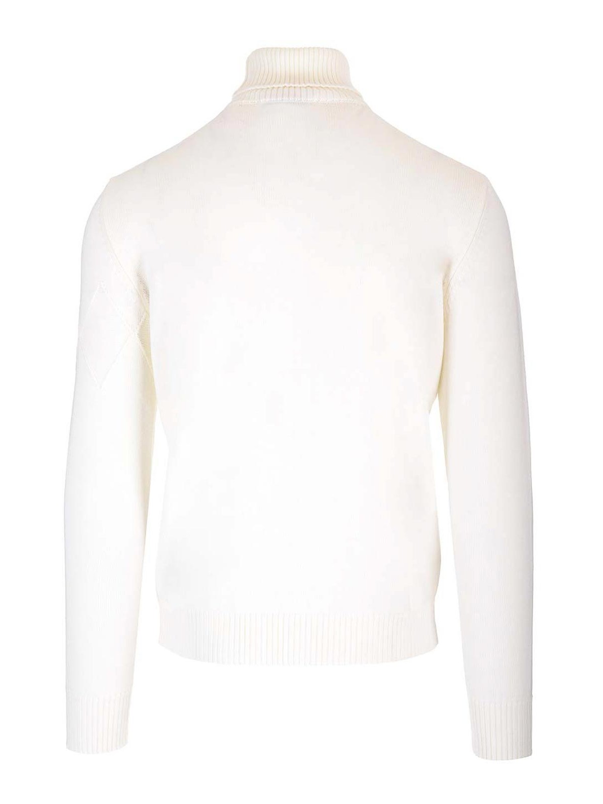 Ballantyne Turtleneck Sweater Knitwear White In White