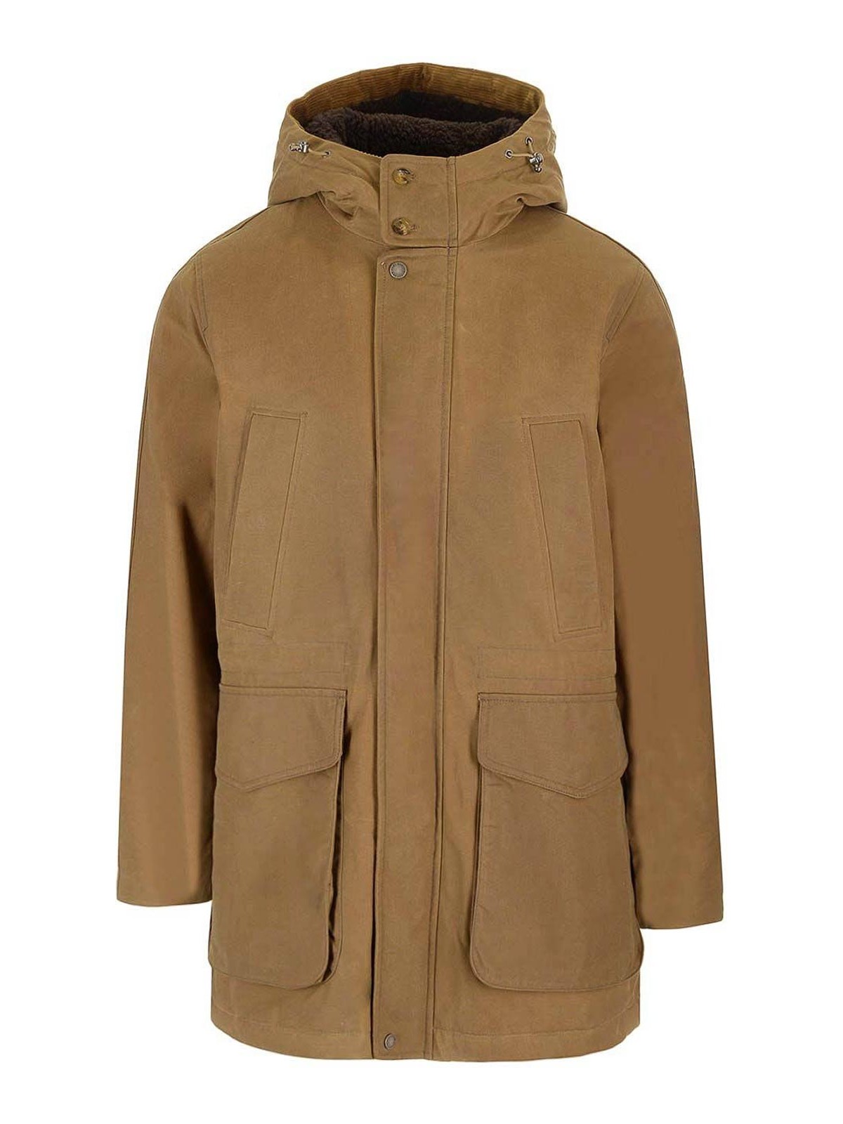 Baracuta Hooded Casual Jacket In Brown