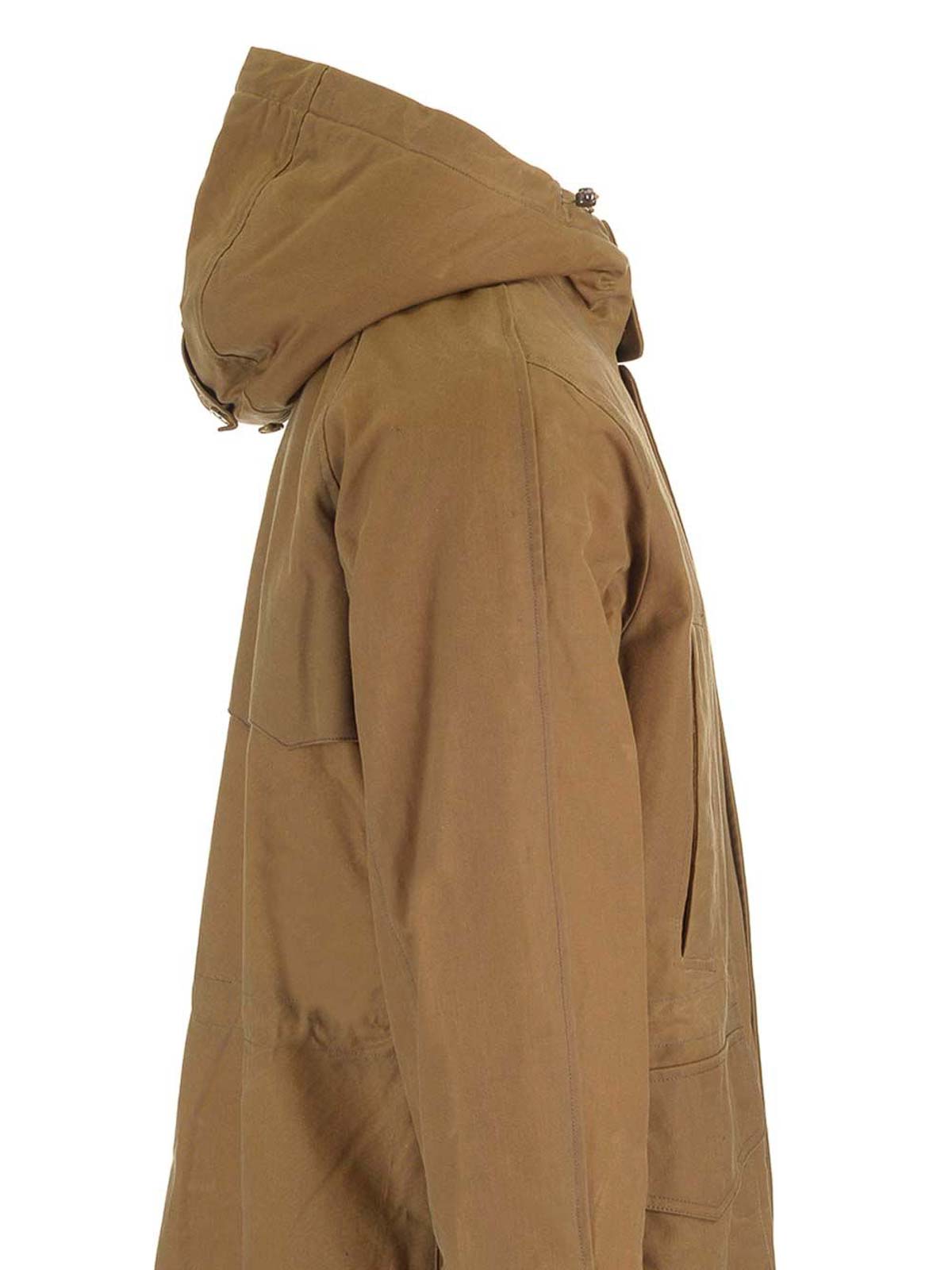 Baracuta Hooded Casual Jacket In Brown