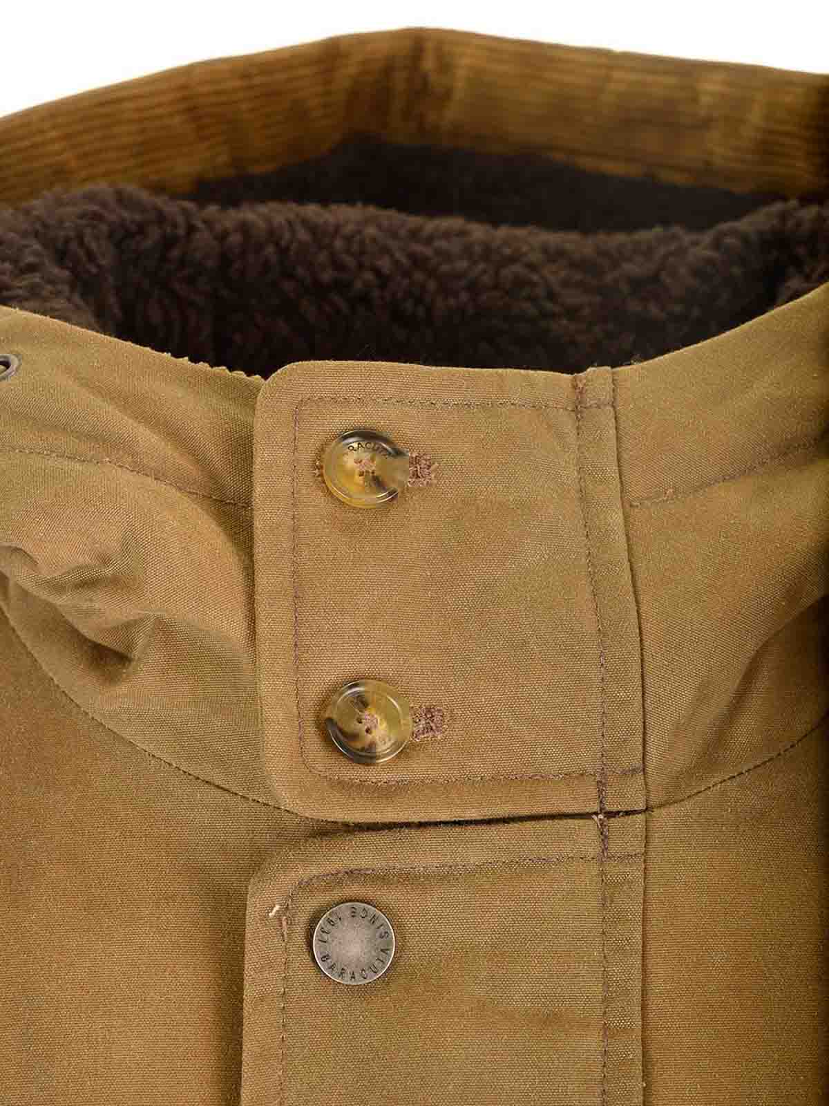 Baracuta Hooded Casual Jacket In Brown