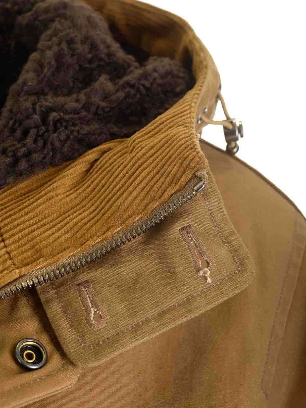 Baracuta Hooded Casual Jacket In Brown