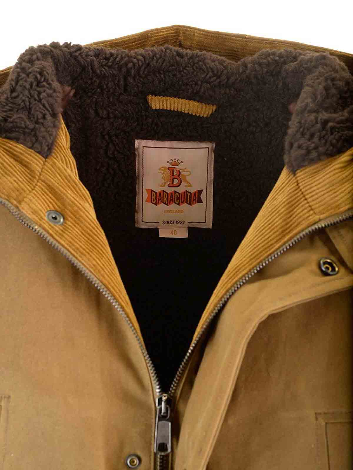 Baracuta Hooded Casual Jacket In Brown