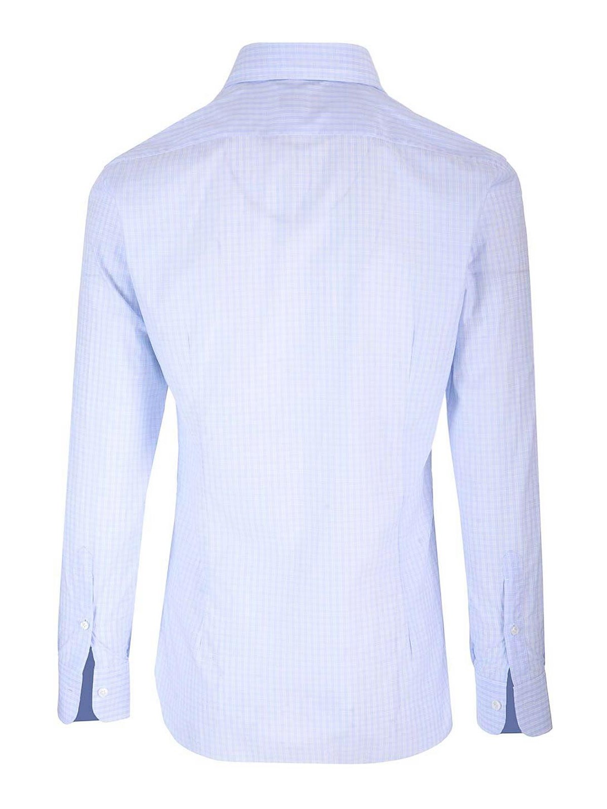 Barba Napoli Check-print Shirt In Blue