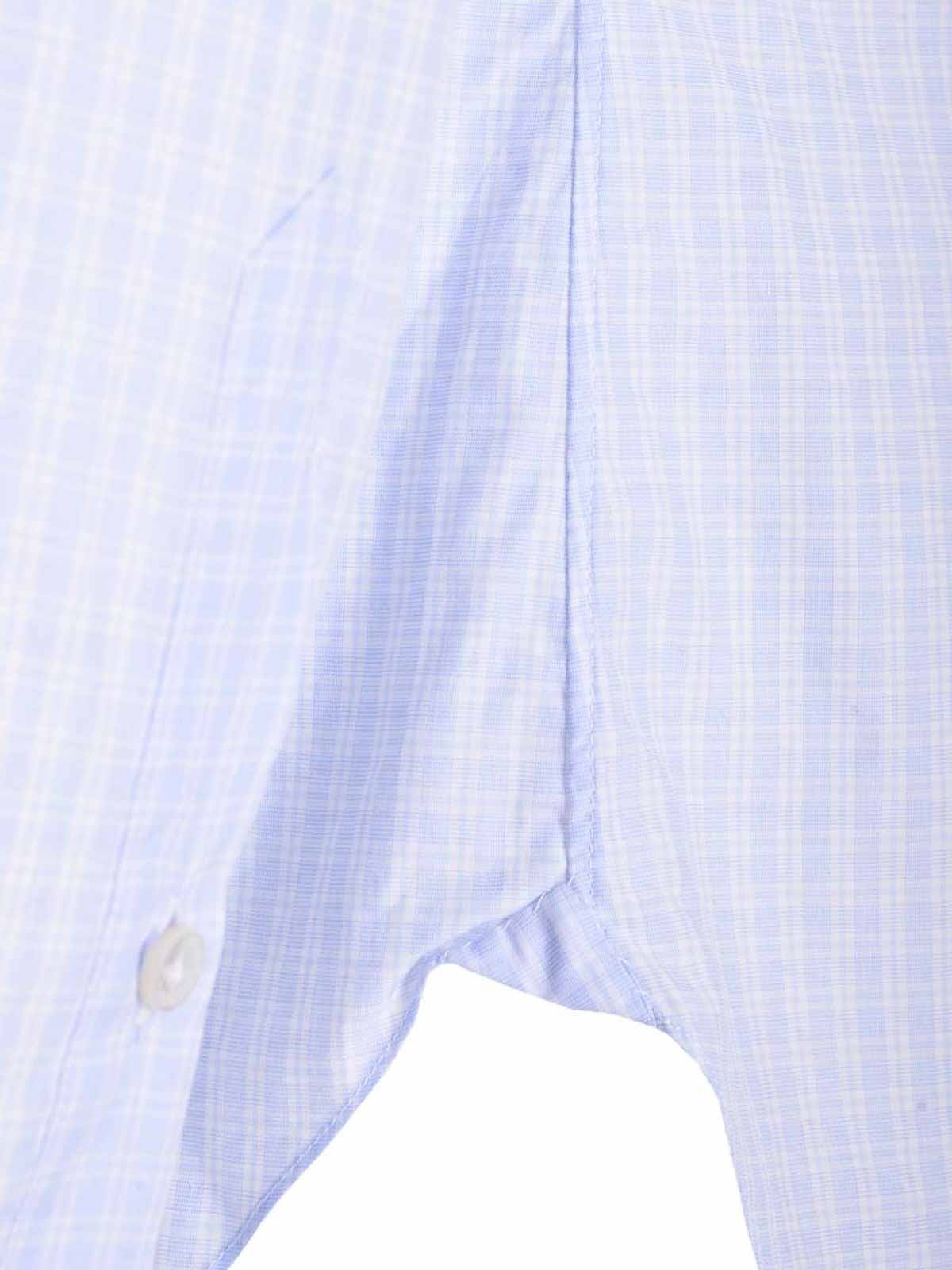 Barba Napoli Check-print Shirt In Blue