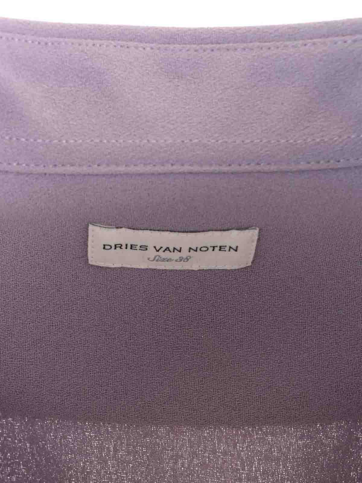 Dries Van Noten 00820-celindra 9219 W.w.shirt In Blue