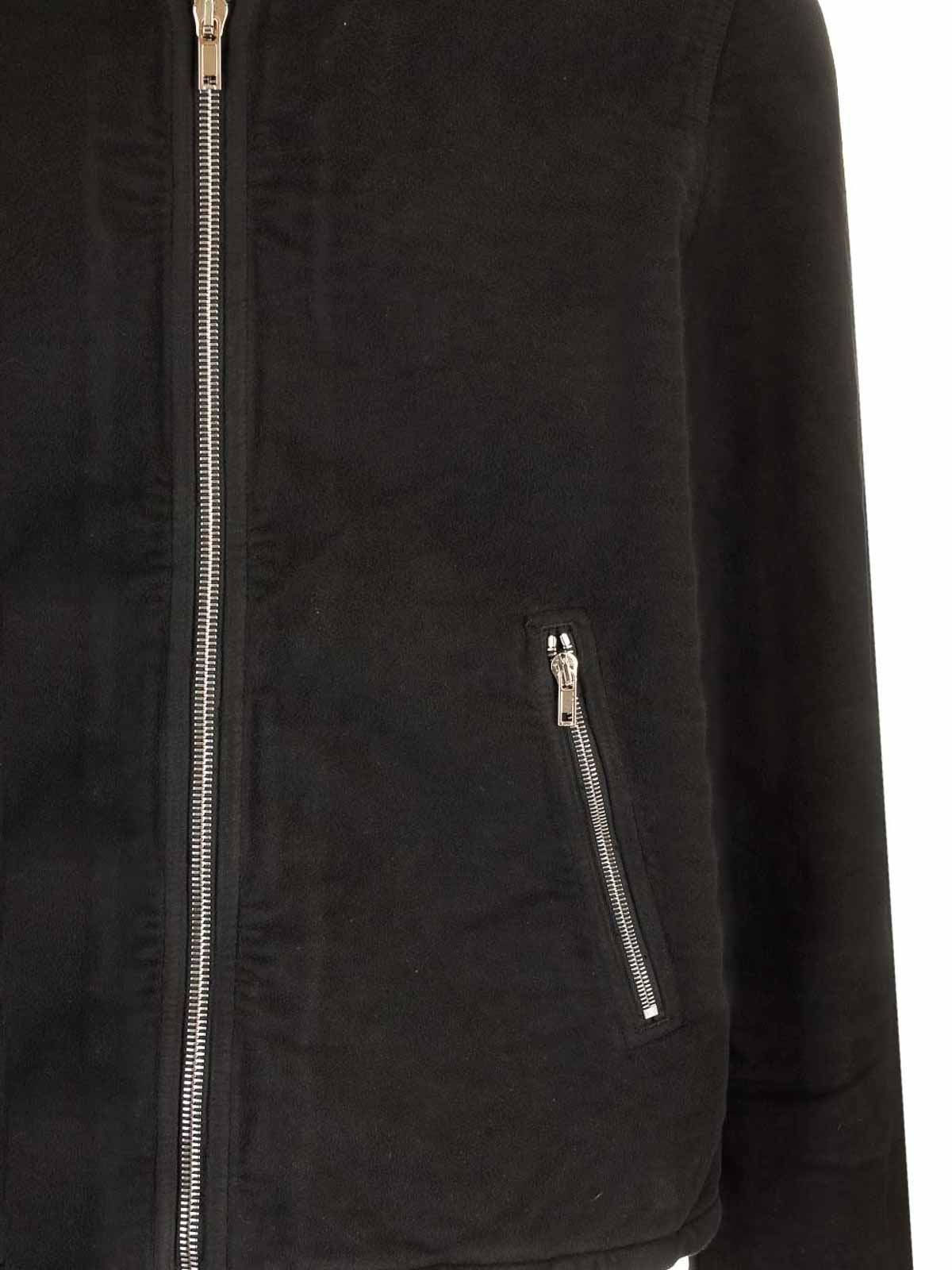 Drkshdw Padded Cotton-moleskin Jacket In Black