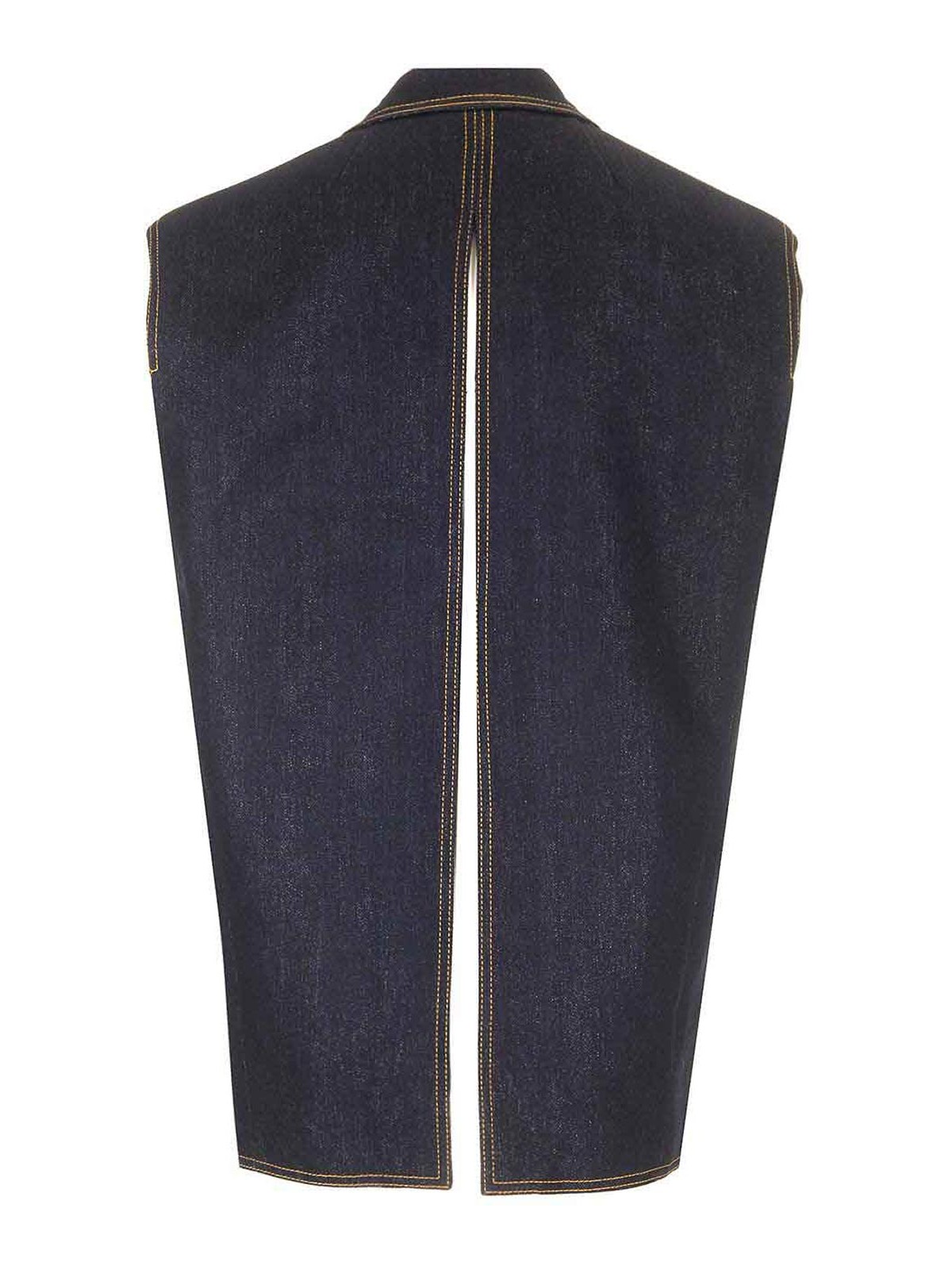 Etro Denim Waistcoat Jackets Blue In Blue