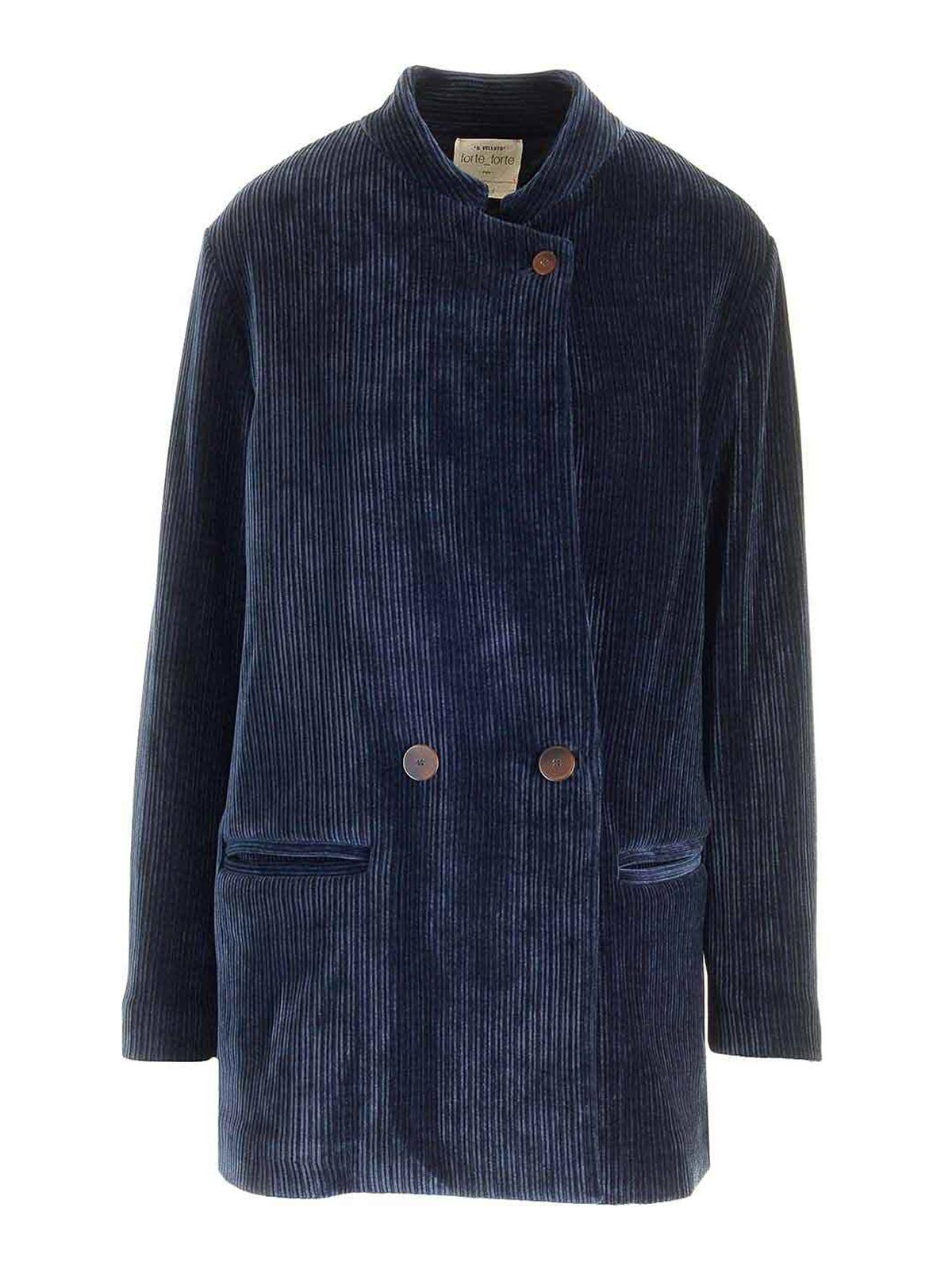 Forte Forte Ink Blue Corduroy Blazer