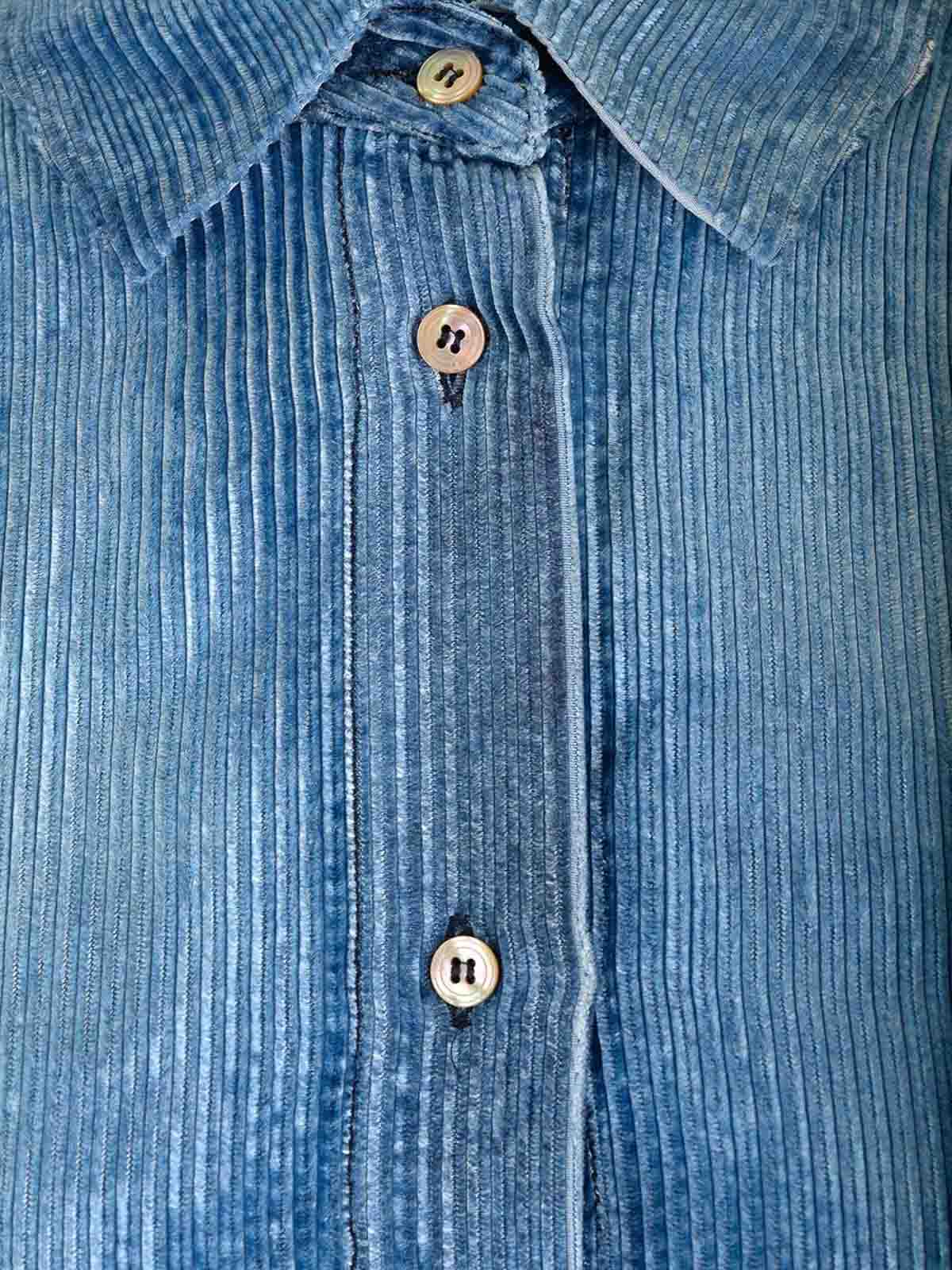 Forte Forte Velvet Overshirt In Blue