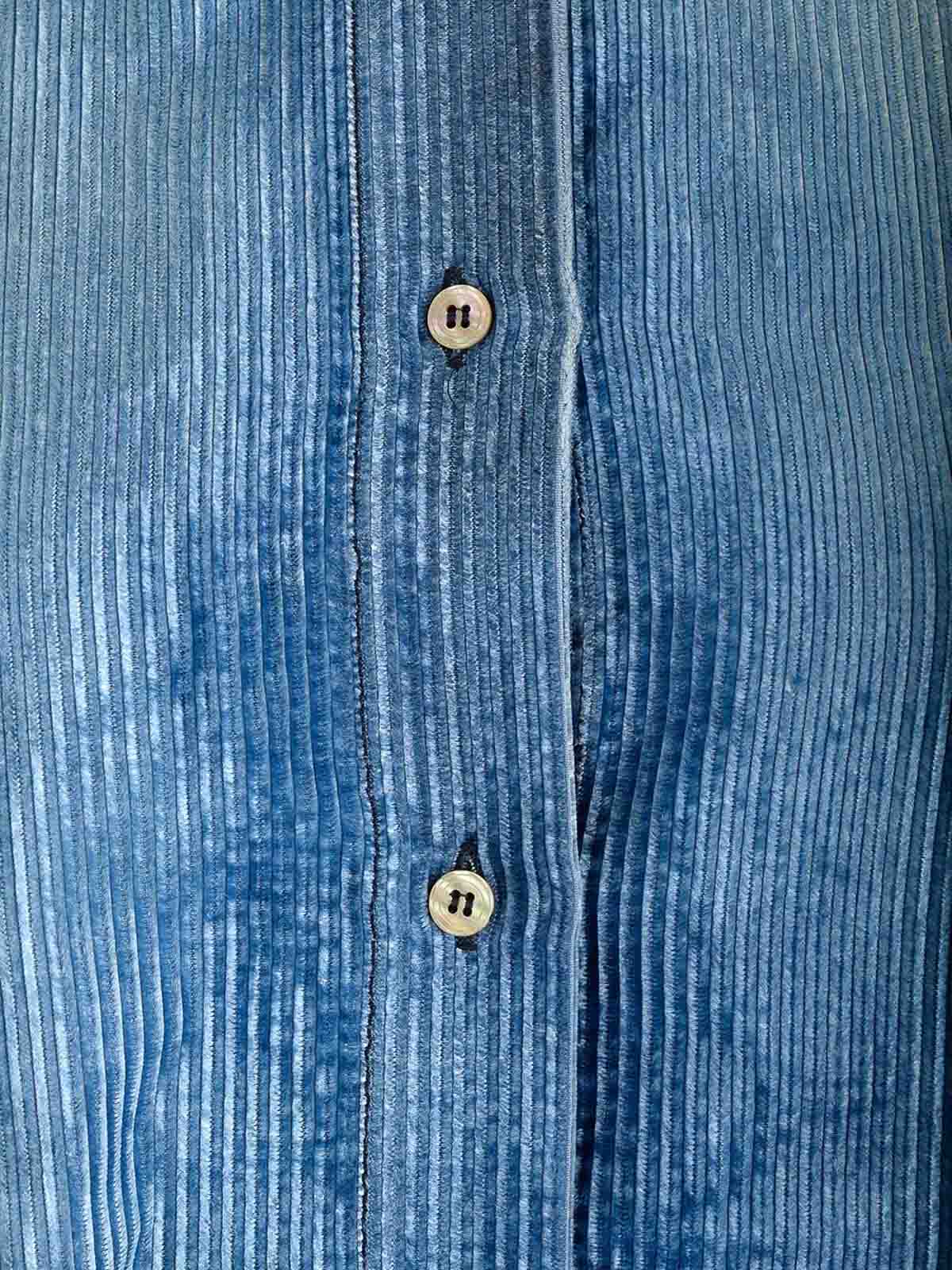 Forte Forte Velvet Overshirt In Blue