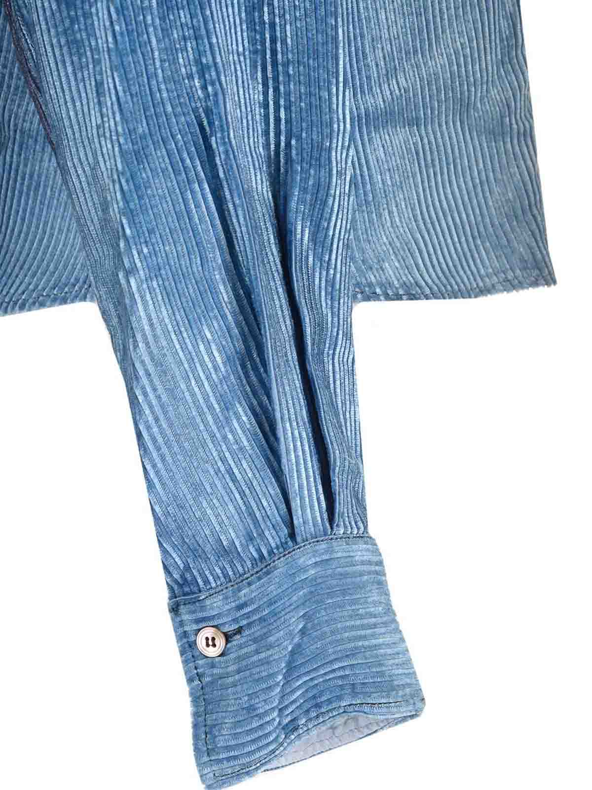 Forte Forte Velvet Overshirt In Blue