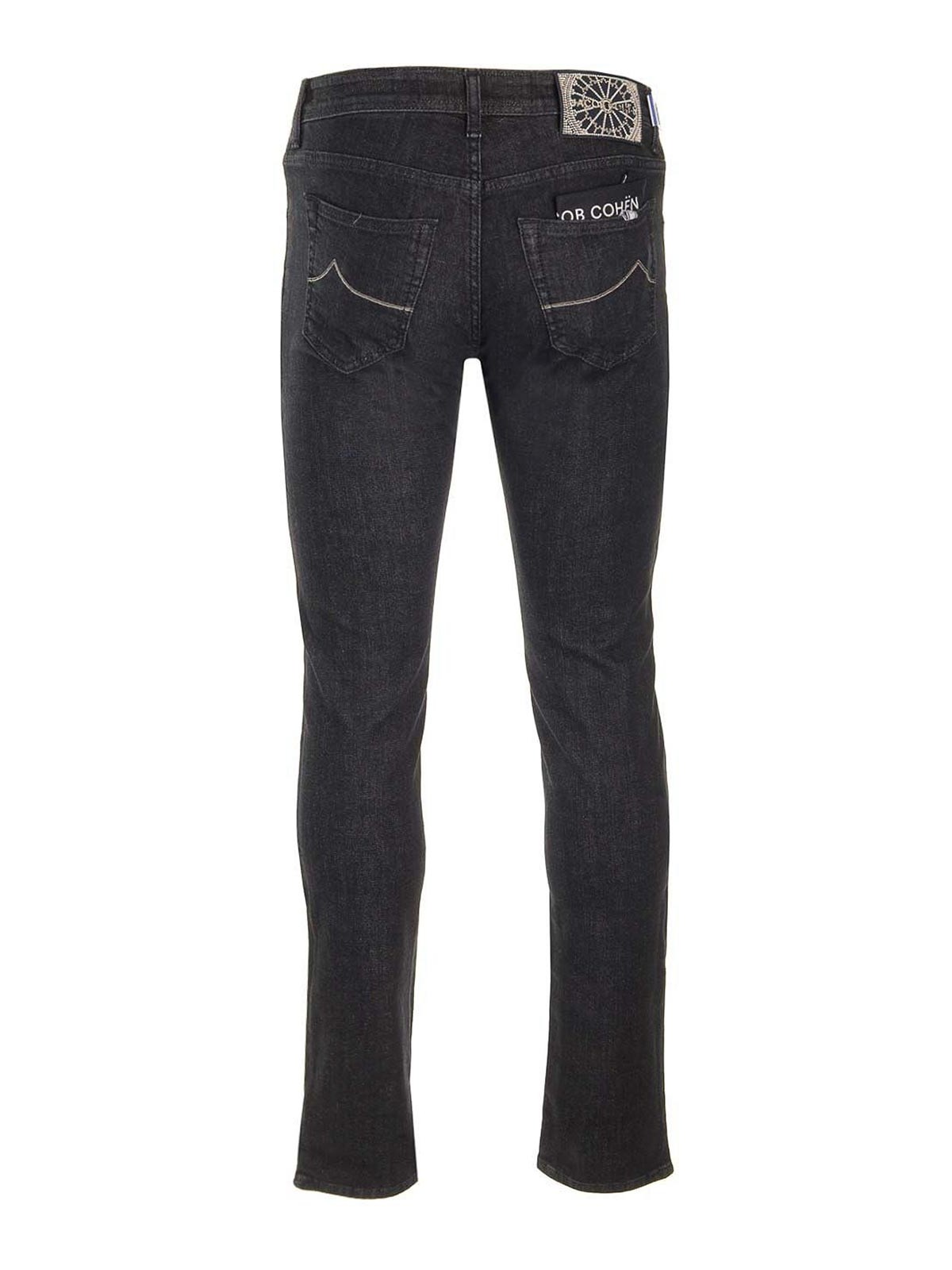 Jacob Cohen Bard Grand Tour Paris Jeans In Black