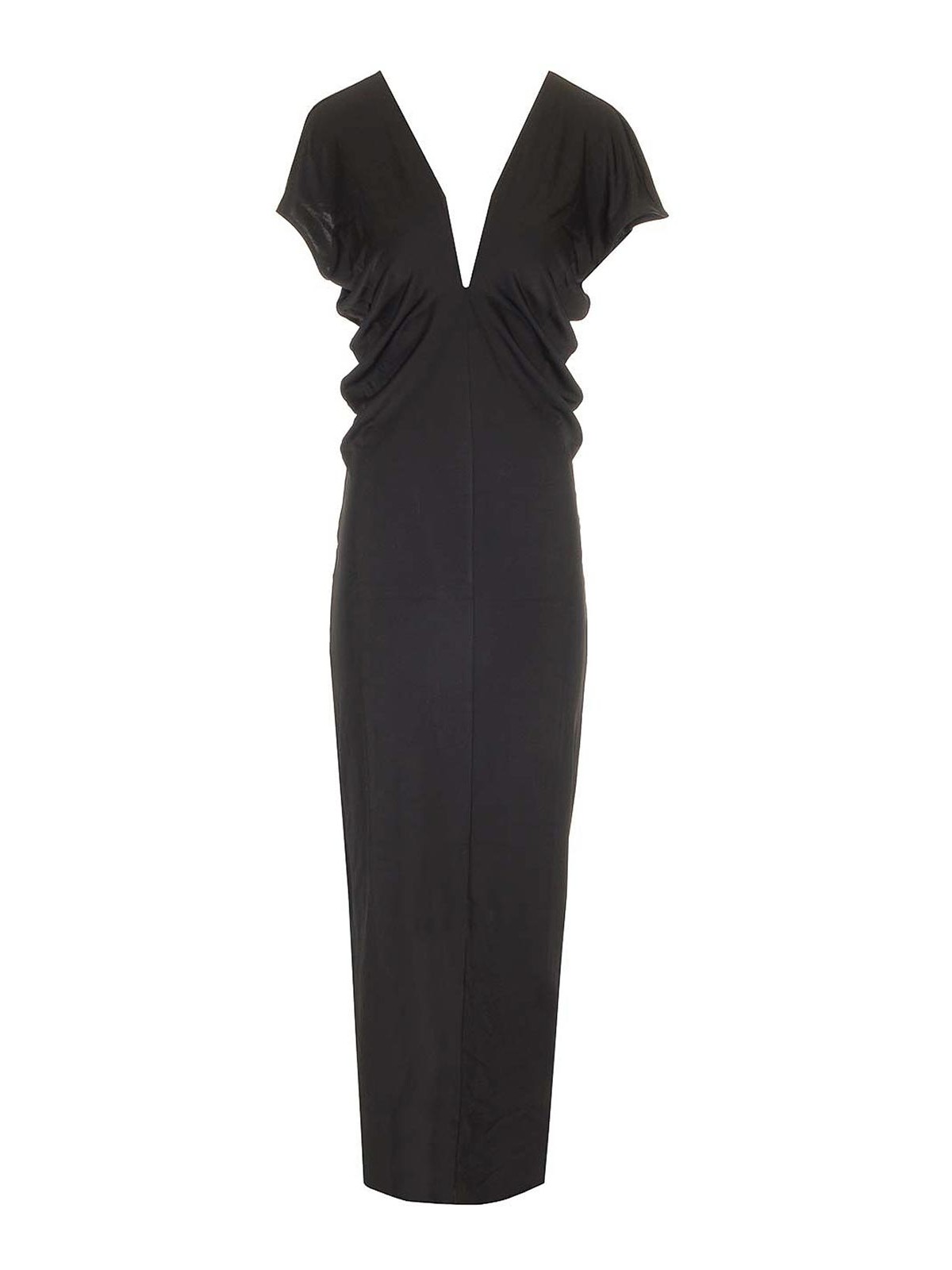 Khaite Ima Midi Dress In Black