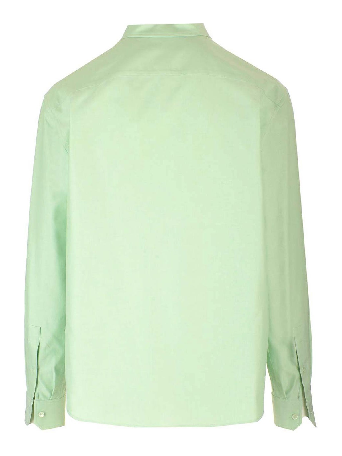 Loewe Cotton Shirt Shirts Green In Green