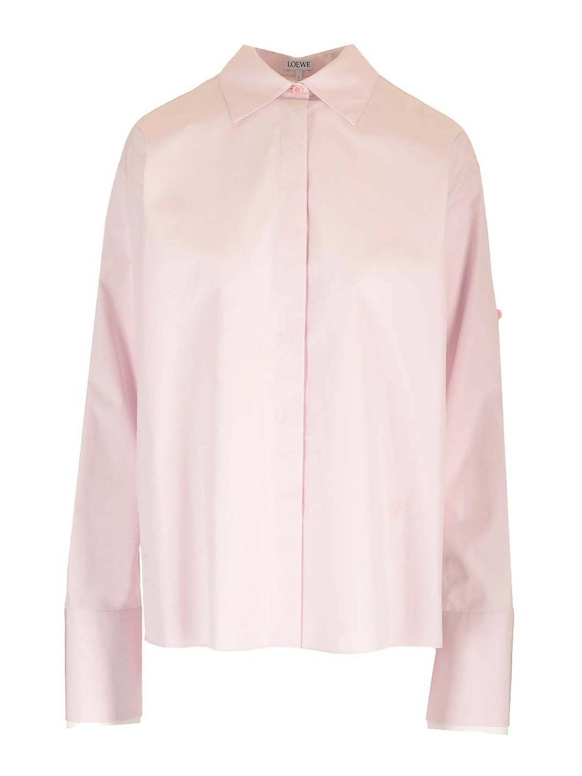Loewe Cotton Poplin Shirt In Pink