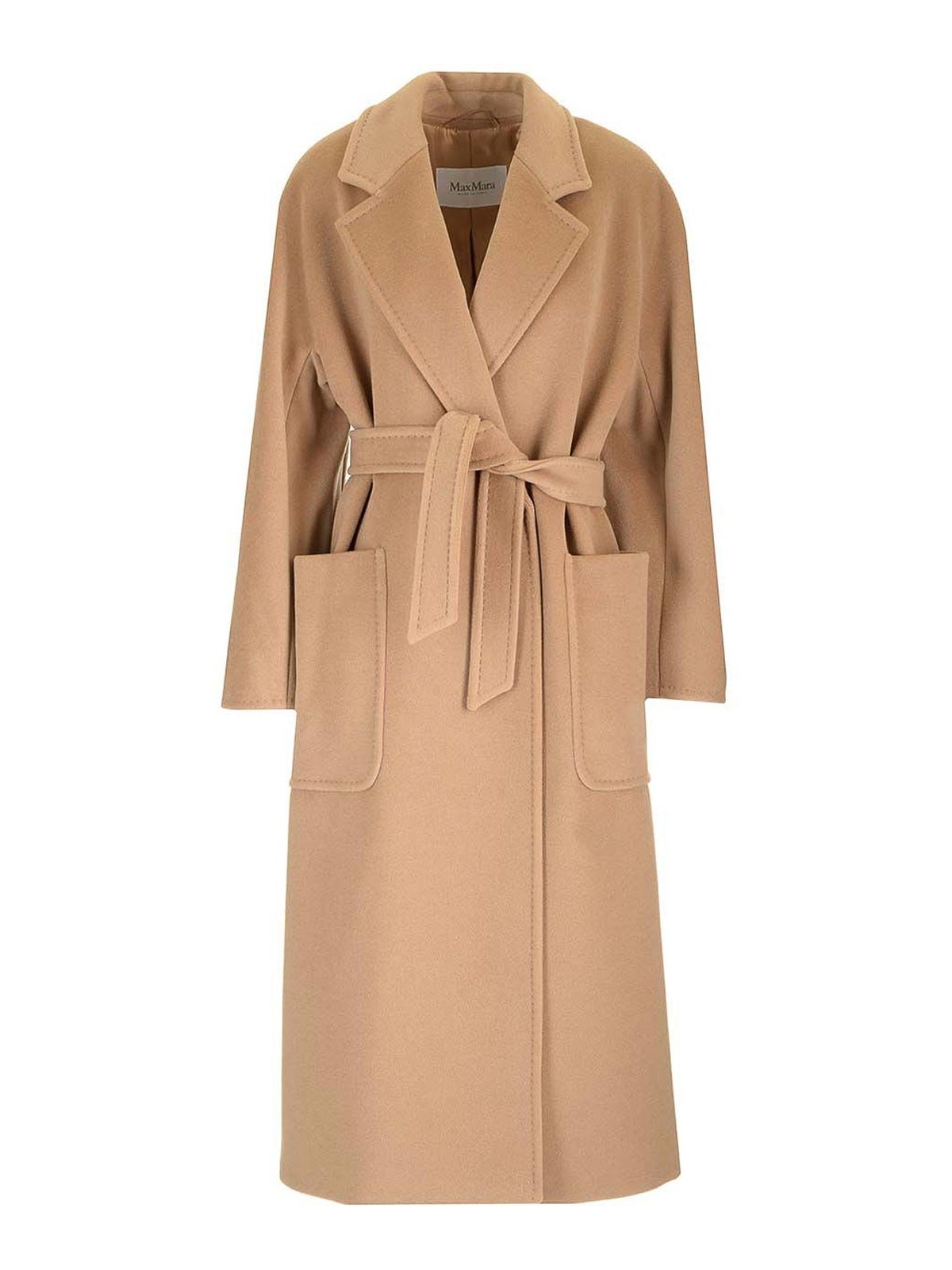 Max Mara Ludmilla Cashmere-felt Coat In Brown