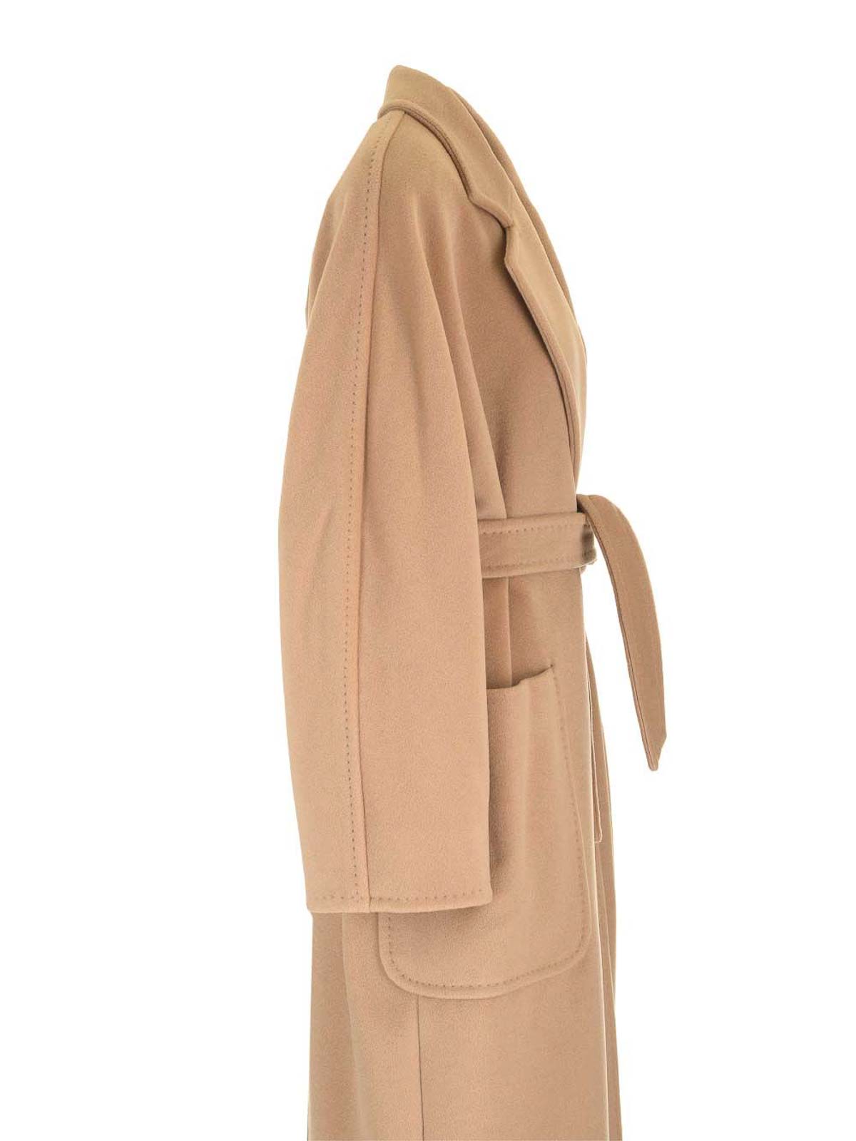 Max Mara Ludmilla Cashmere-felt Coat In Brown