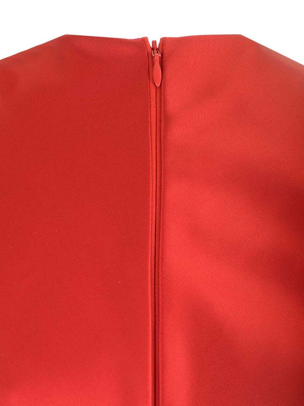 Max Mara Rea Long Sleeveless Dress In Red